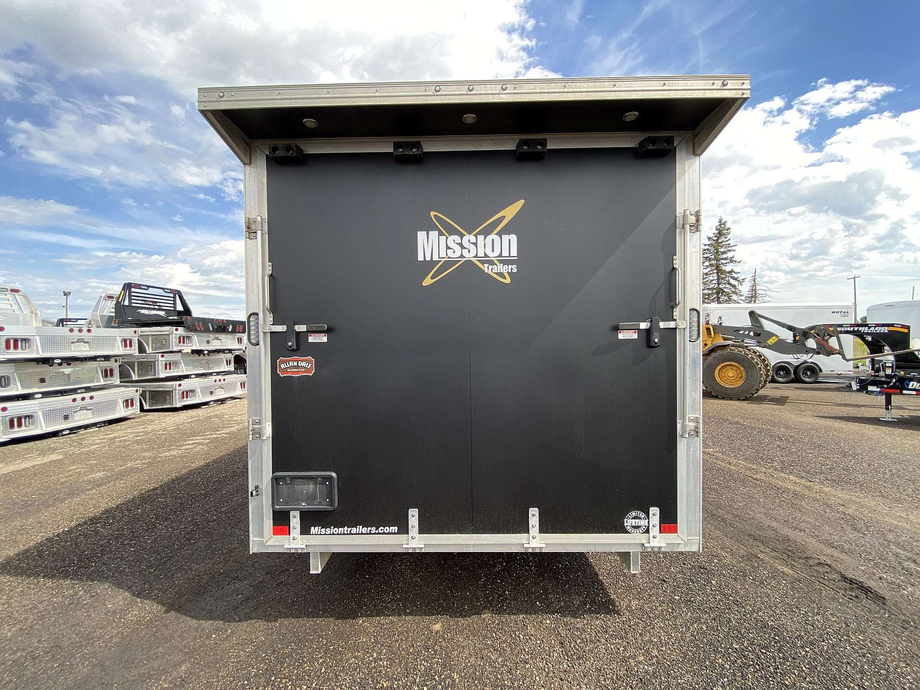 Used 2022 Mission 8.5'x24' Aluminum Enclosed Sled Trailer
