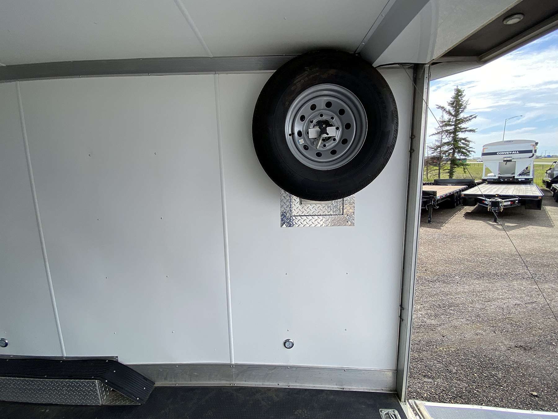 Used 2022 Mission 8.5'x24' Aluminum Enclosed Sled Trailer