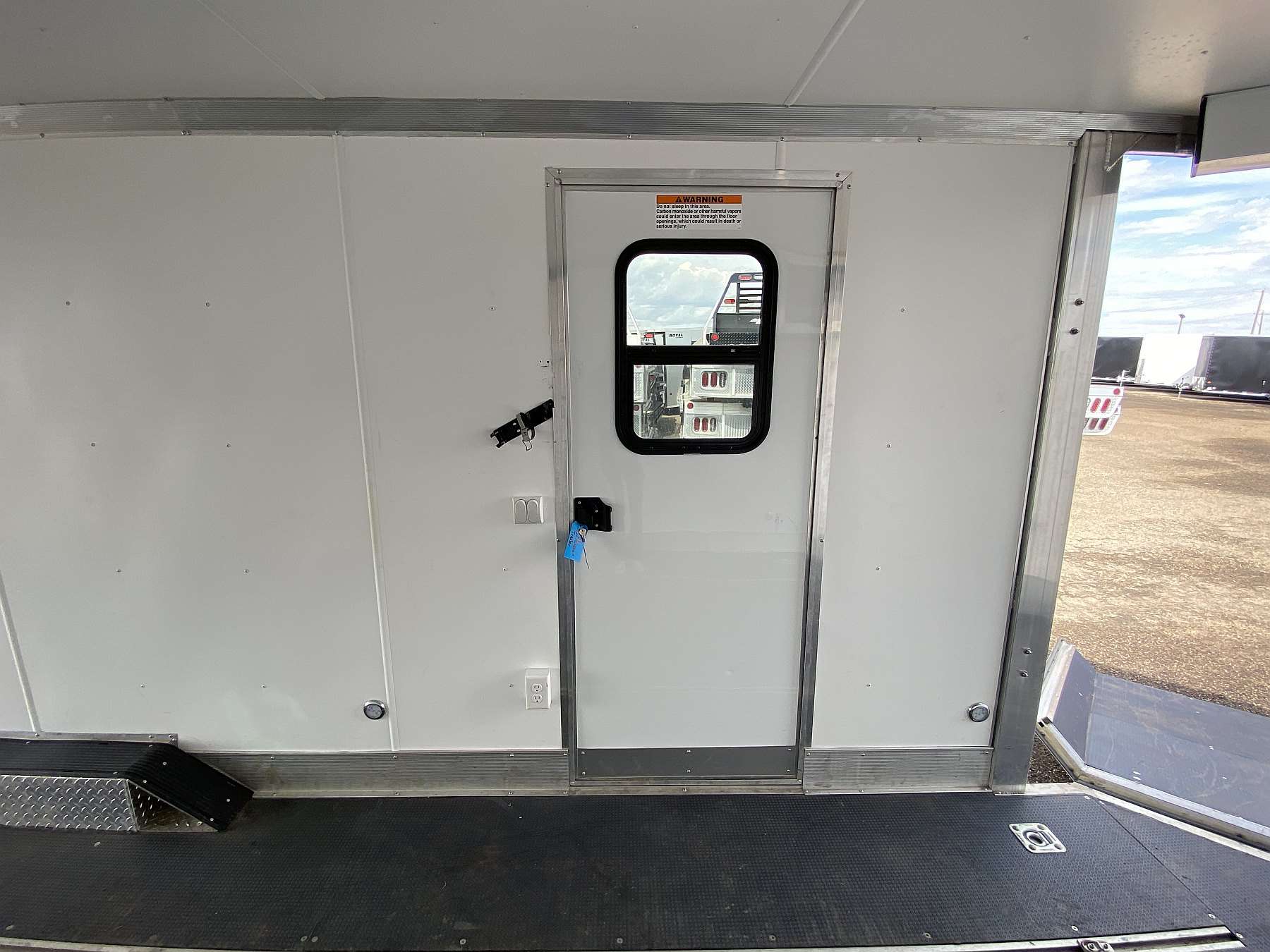 Used 2022 Mission 8.5'x24' Aluminum Enclosed Sled Trailer