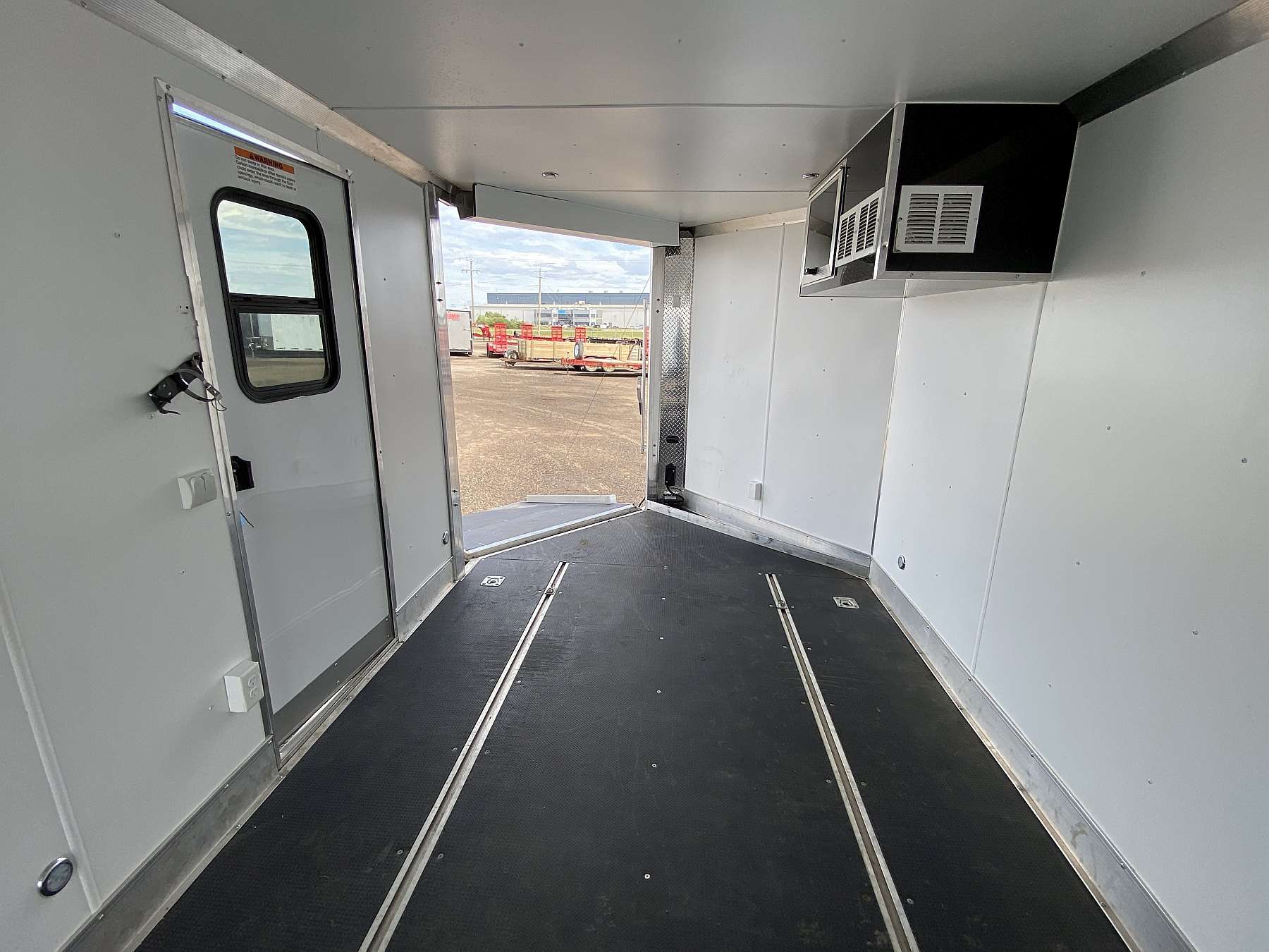 Used 2022 Mission 8.5'x24' Aluminum Enclosed Sled Trailer