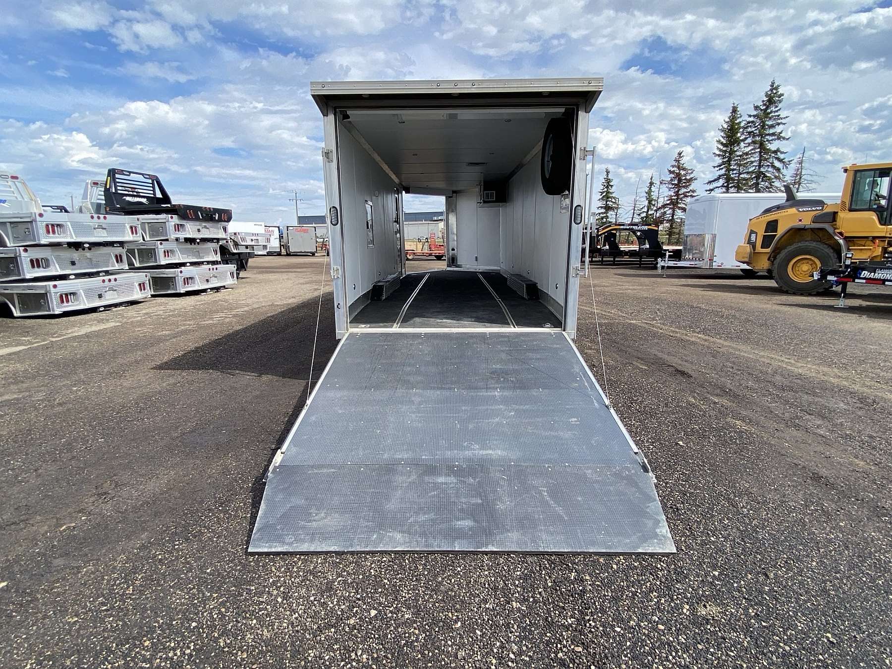 Used 2022 Mission 8.5'x24' Aluminum Enclosed Sled Trailer