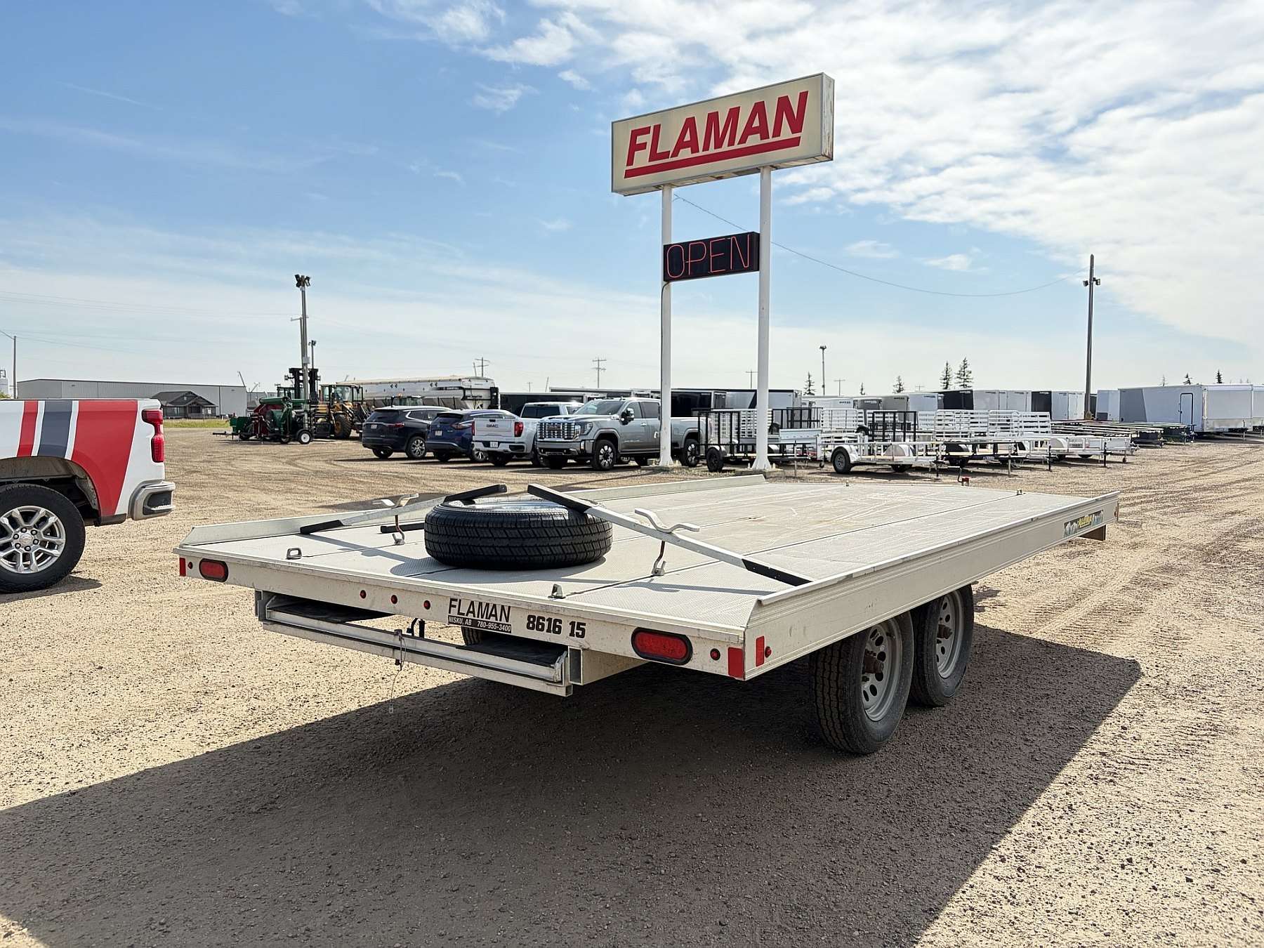 Used 2023 Aluma 8616-15 Aluminum Sled Trailer
