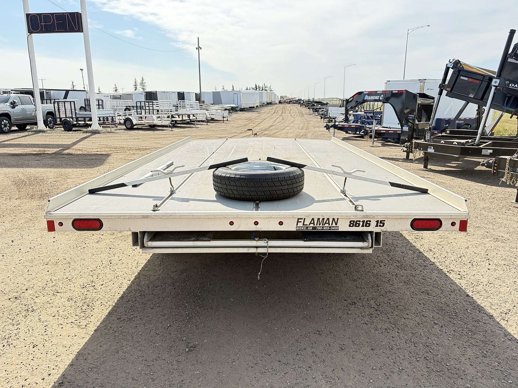 Used 2023 Aluma 8616-15 Aluminum Sled Trailer