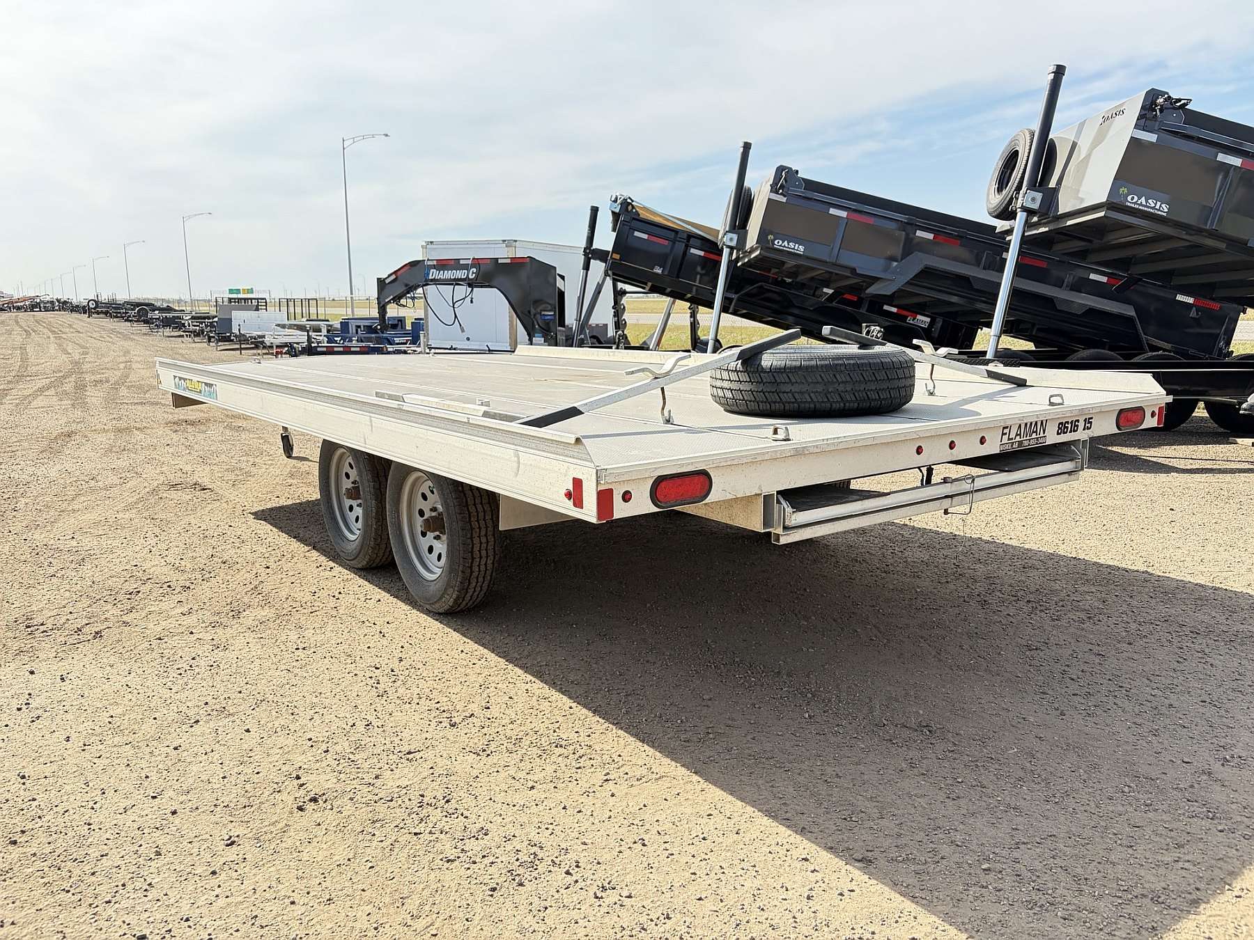 Used 2023 Aluma 8616-15 Aluminum Sled Trailer