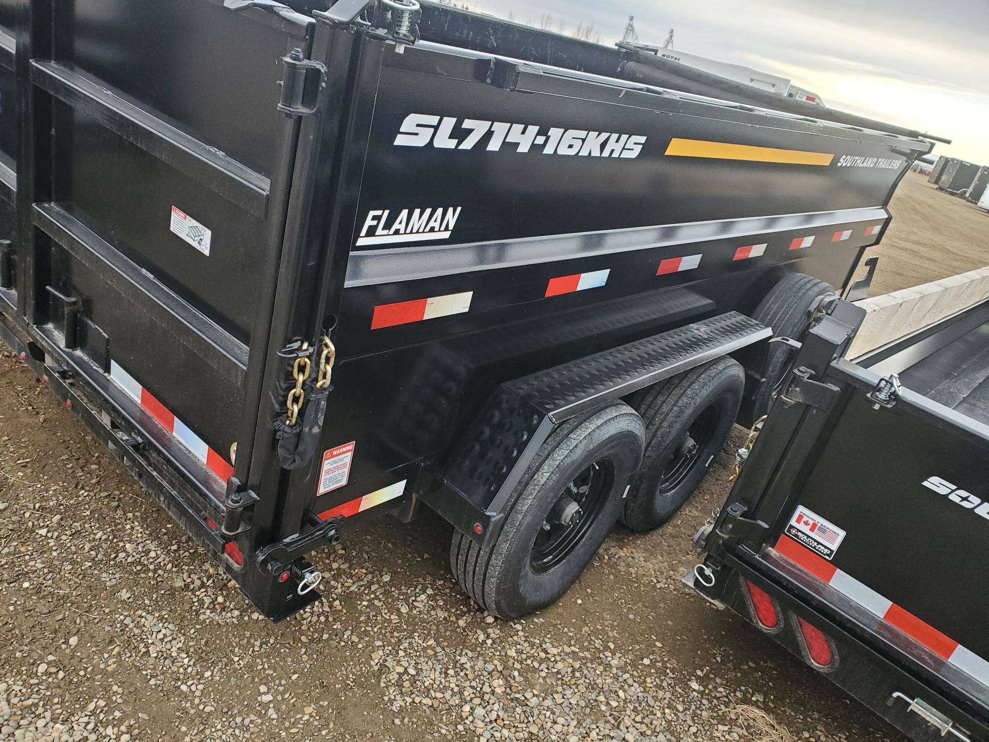 Used 2024 Southland 7'x14' High Side Dump Trailer