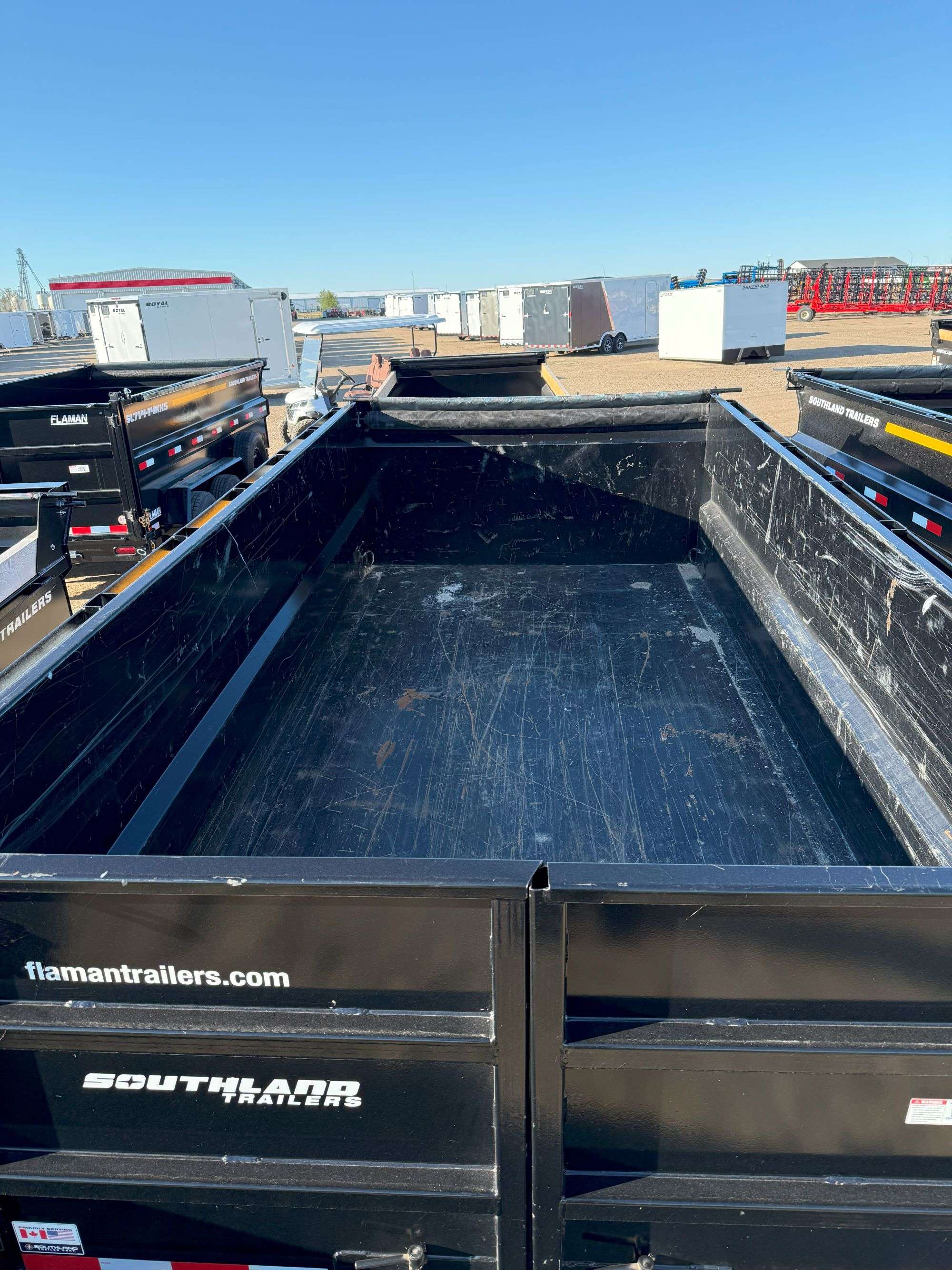 Used 2024 Southland 7'x14' High Side Dump Trailer