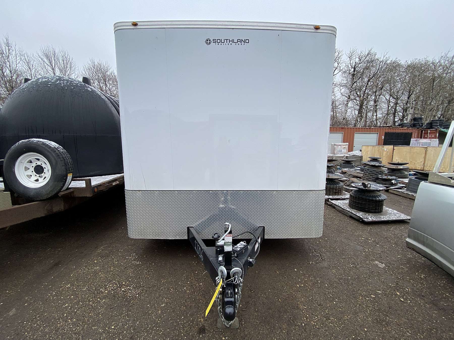 Used 2025 Royal 8'x16' Flat Front Enclosed Cargo Trailer