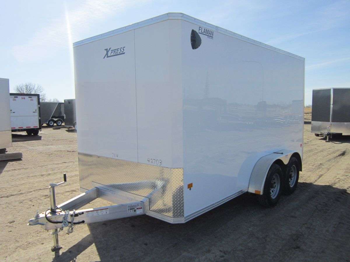 2023 Alcom Xpress 7' x 14' Flat Nose Cargo