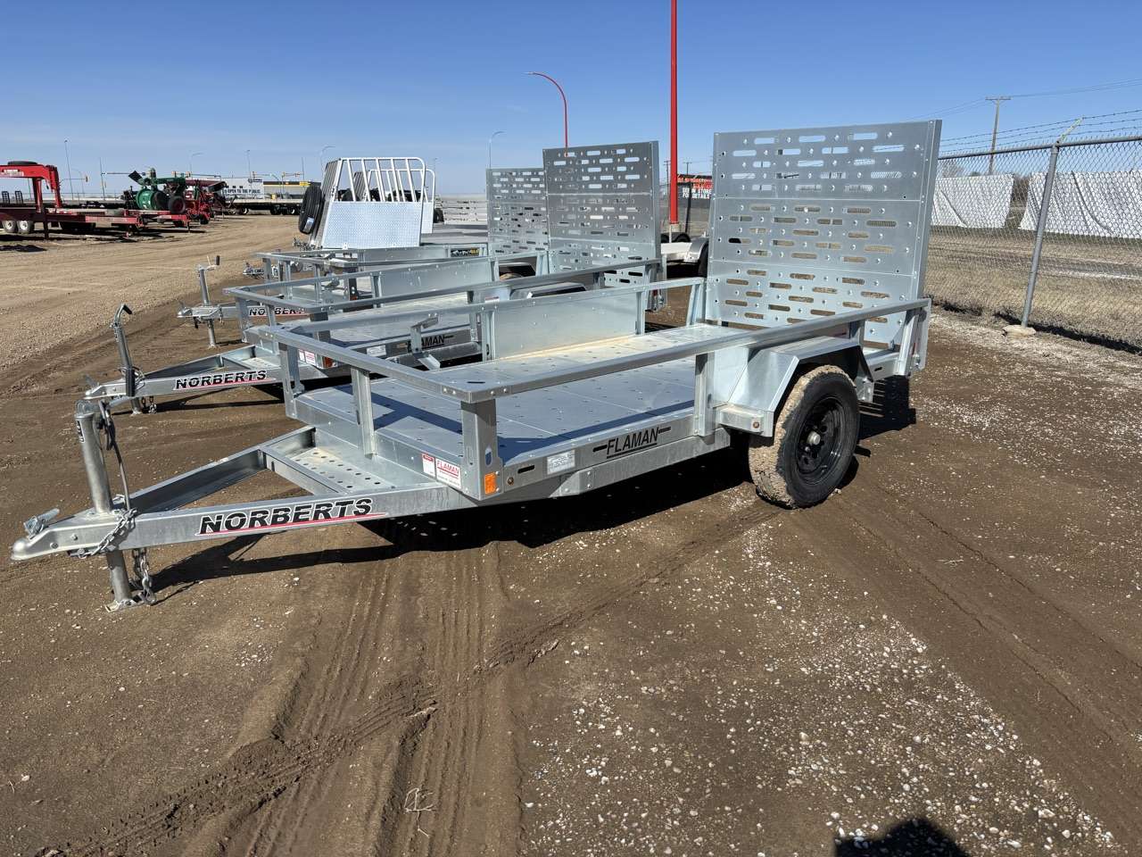 2024 Norbert UTB 5' x 10' Galvanized Steel Utility Trailer