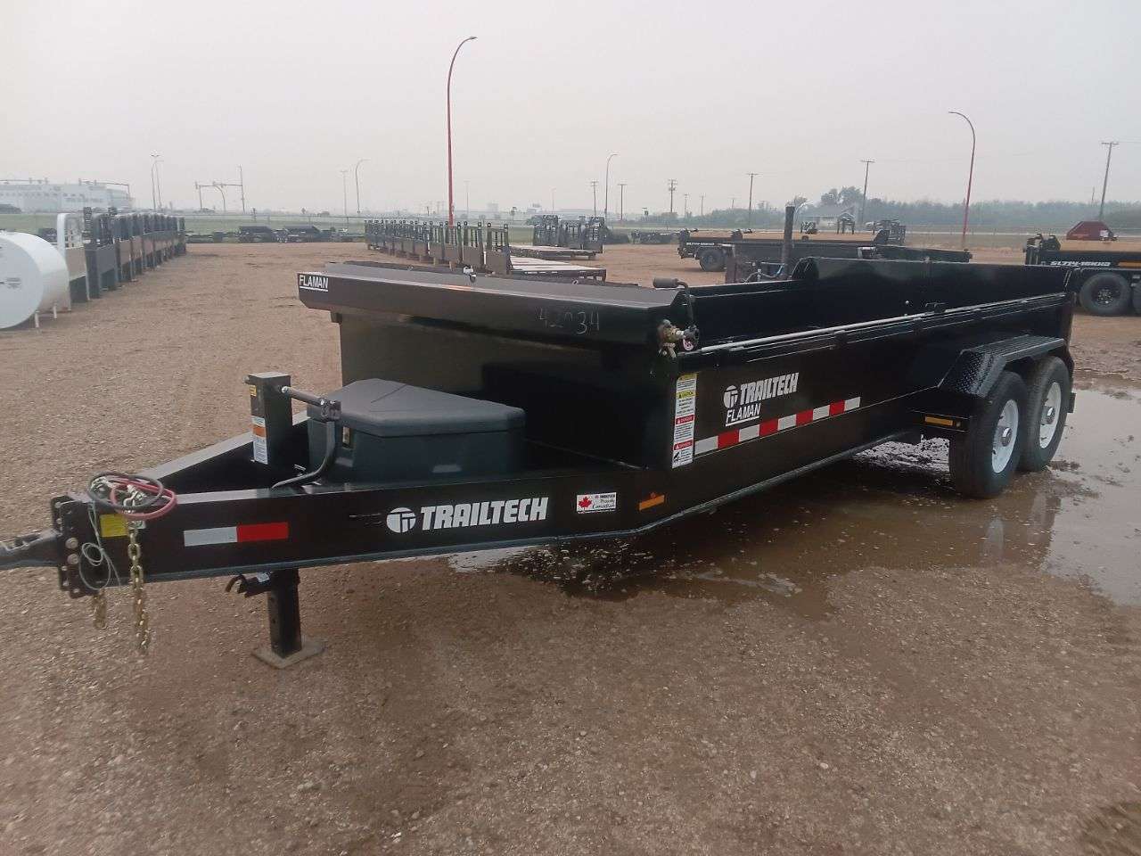 2024 Trailtech 7' x 16' Heavy Duty Dump Trailer