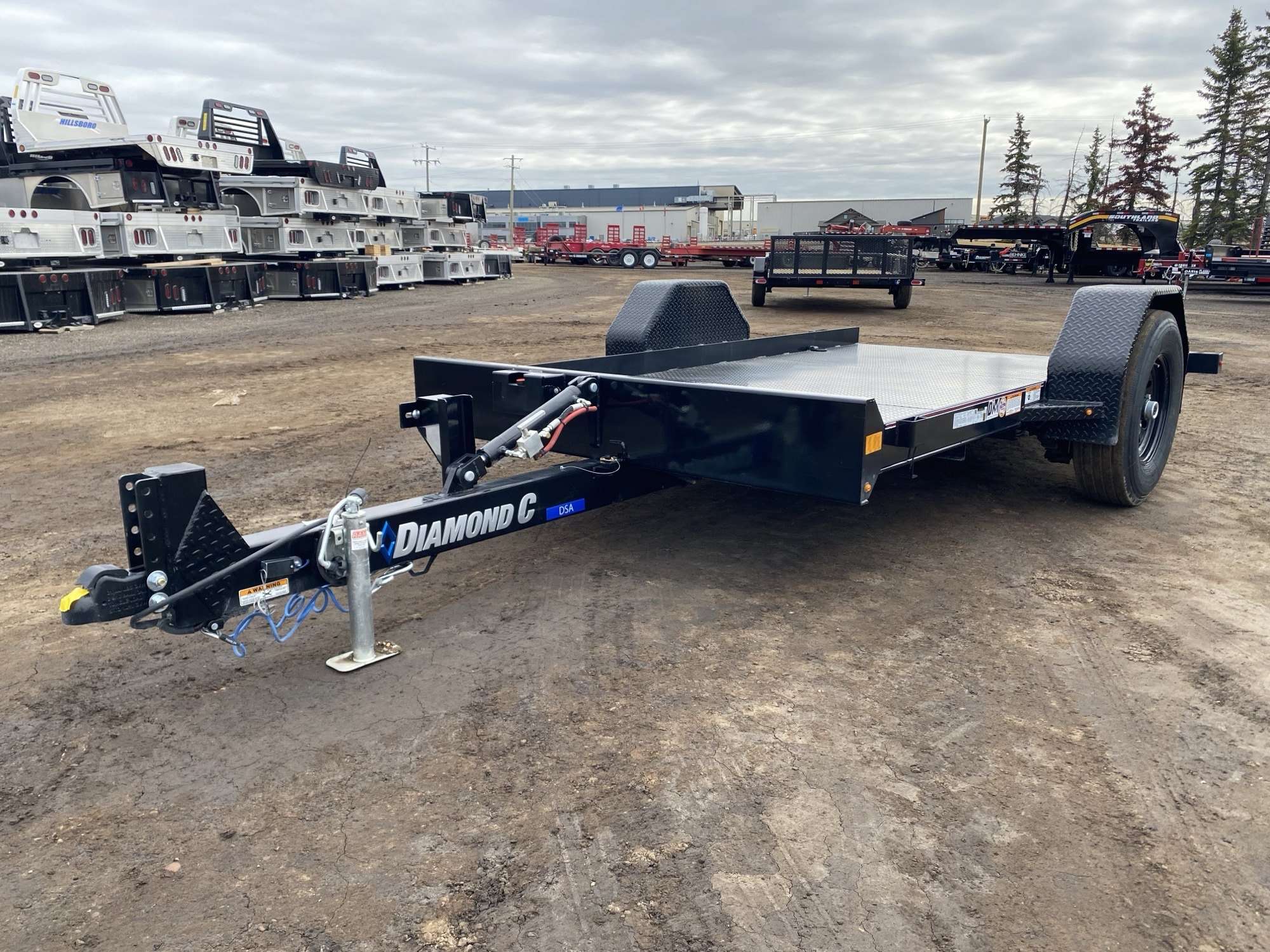 2025 Diamond C 12' Hydraulically Dampened Tilt Trailer