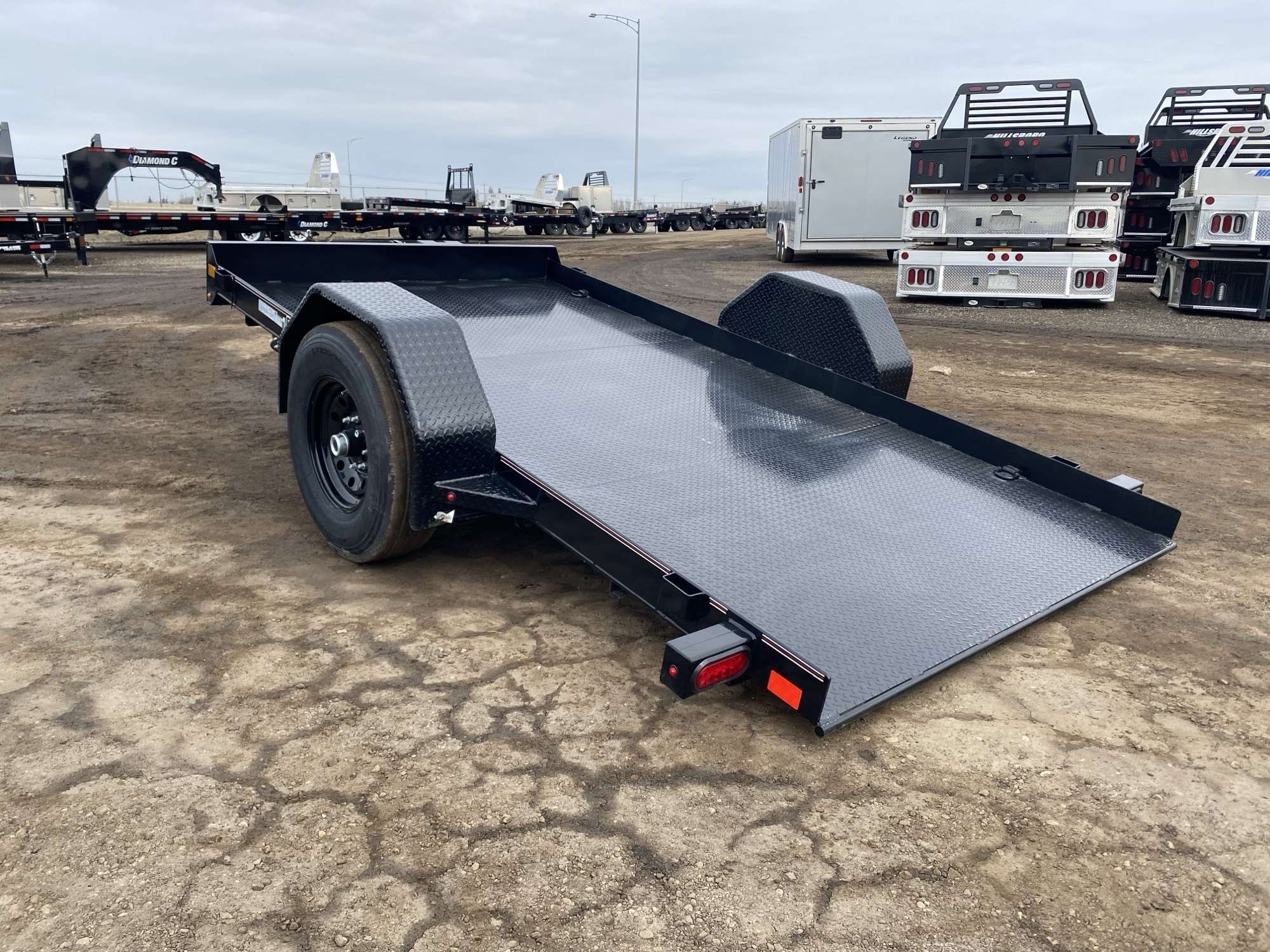 2025 Diamond C 12' Hydraulically Dampened Tilt Trailer