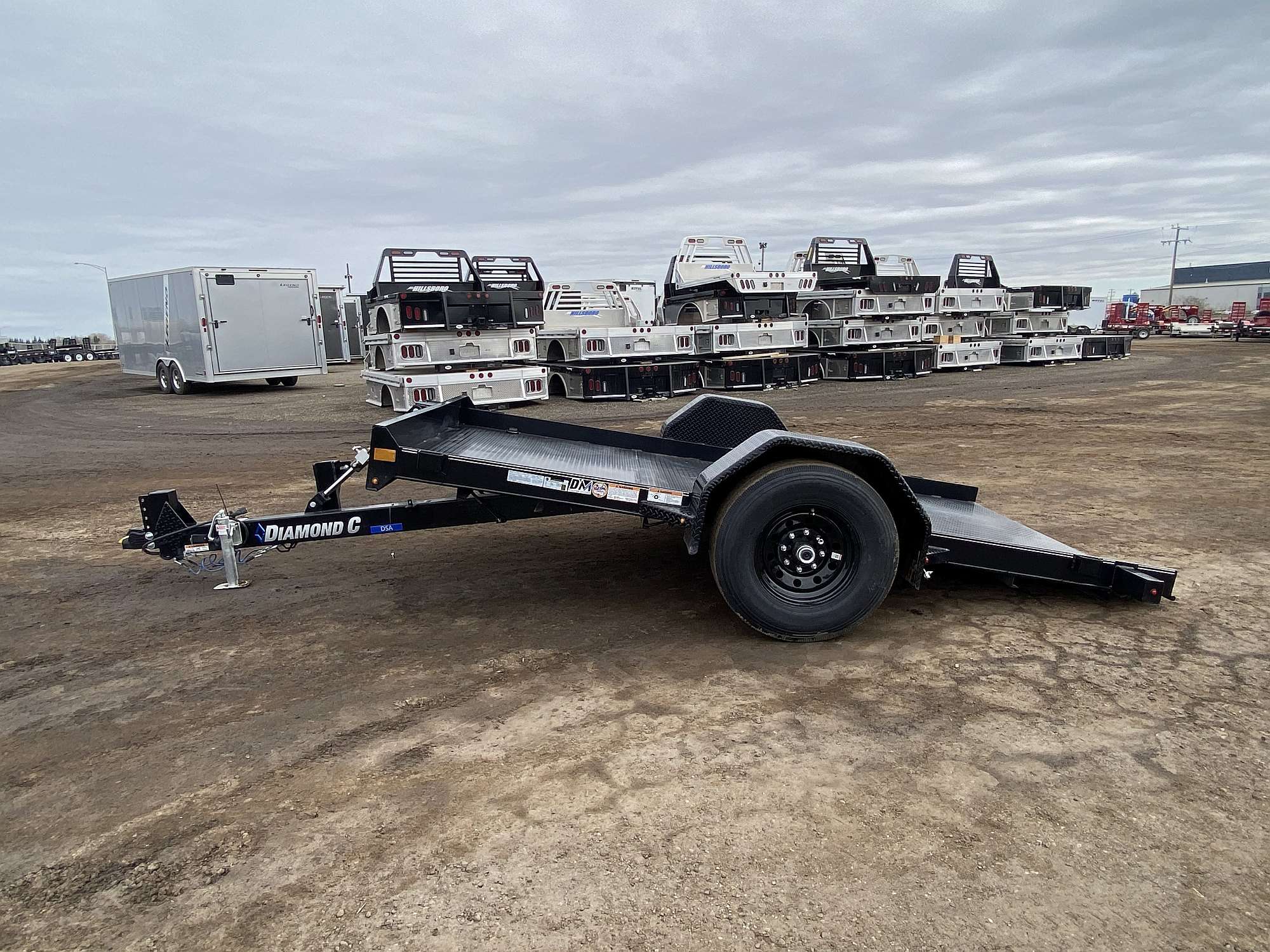2025 Diamond C 12' Hydraulically Dampened Tilt Trailer