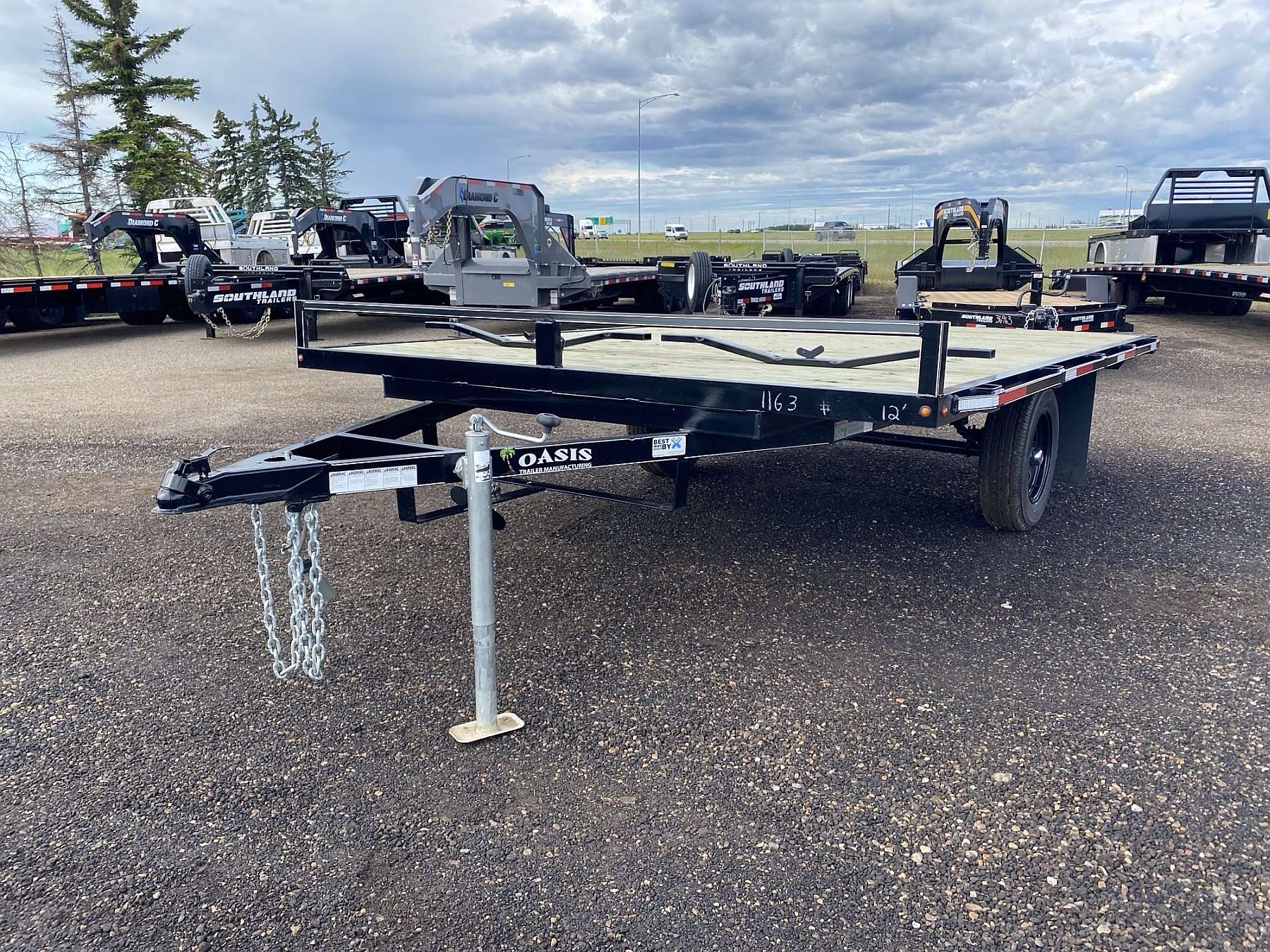 2025 Oasis 12' Deck Over Sled Trailer