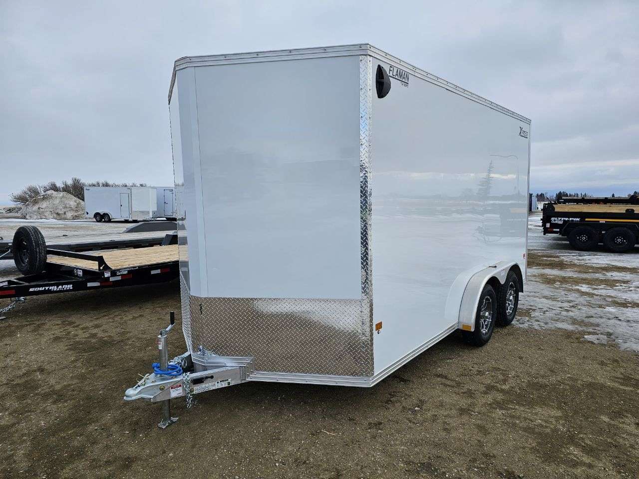 2026 Alcom Xpress 7'6" x 14' + V-Nose Cargo Trailer
