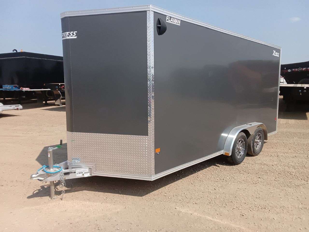 2026 Alcom Xpress 7'6" x 16' + V-Nose Cargo Trailer