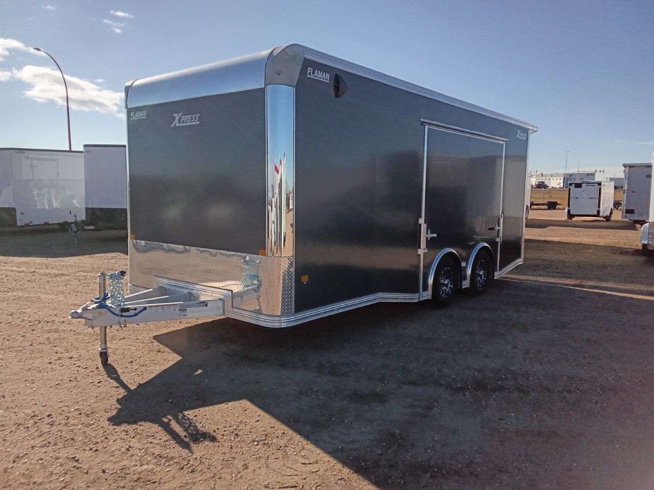2026 Alcom Xpress 8'6" x 20' Flat Front Car Hauler Trailer