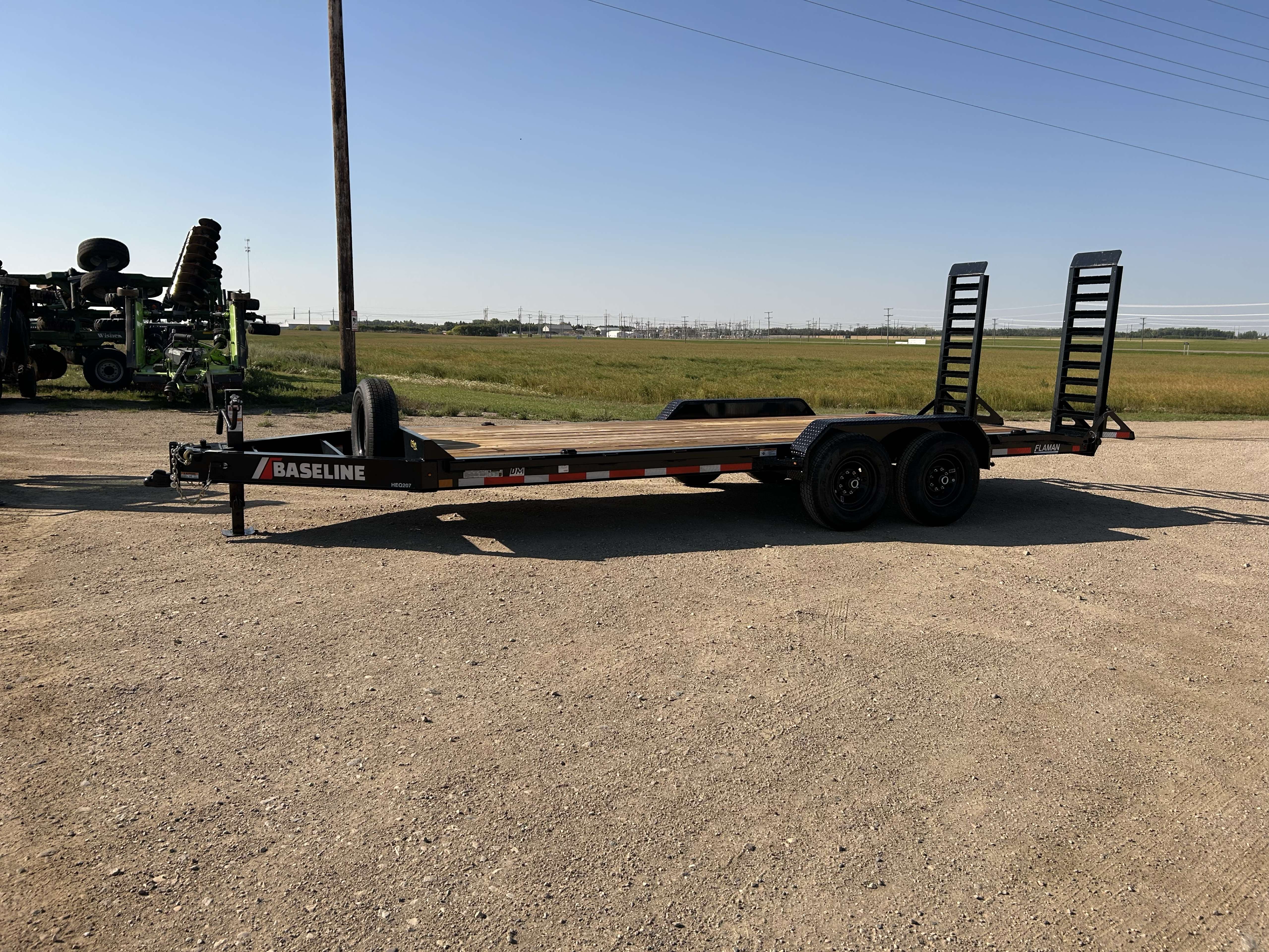 2026 Baseline HEQ 8'6" x 20' Beavertail Flat Deck Trailer