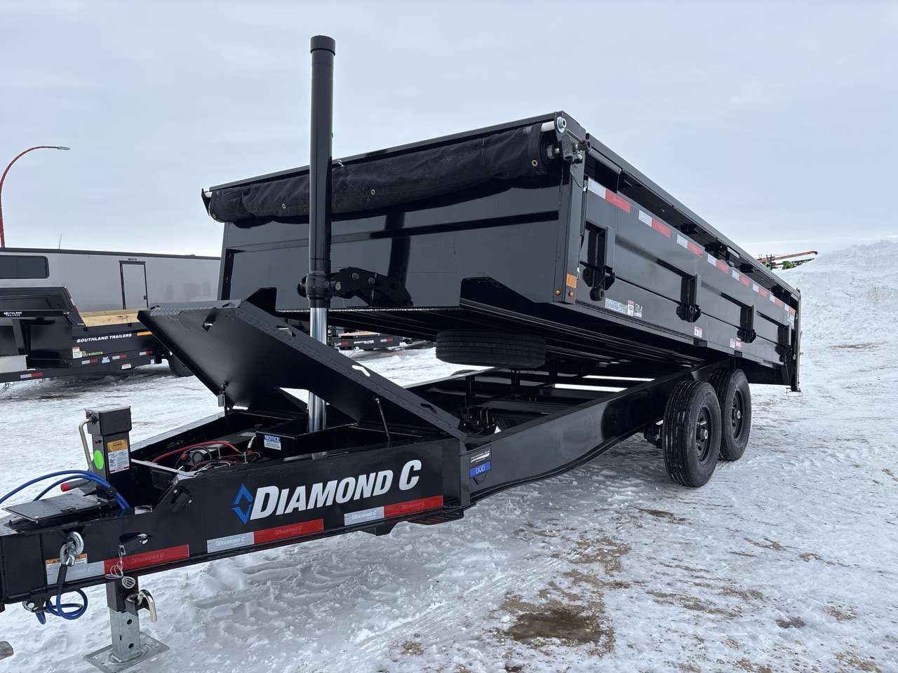 2026 Diamond C 96" x 16' Deckover Dump Trailer