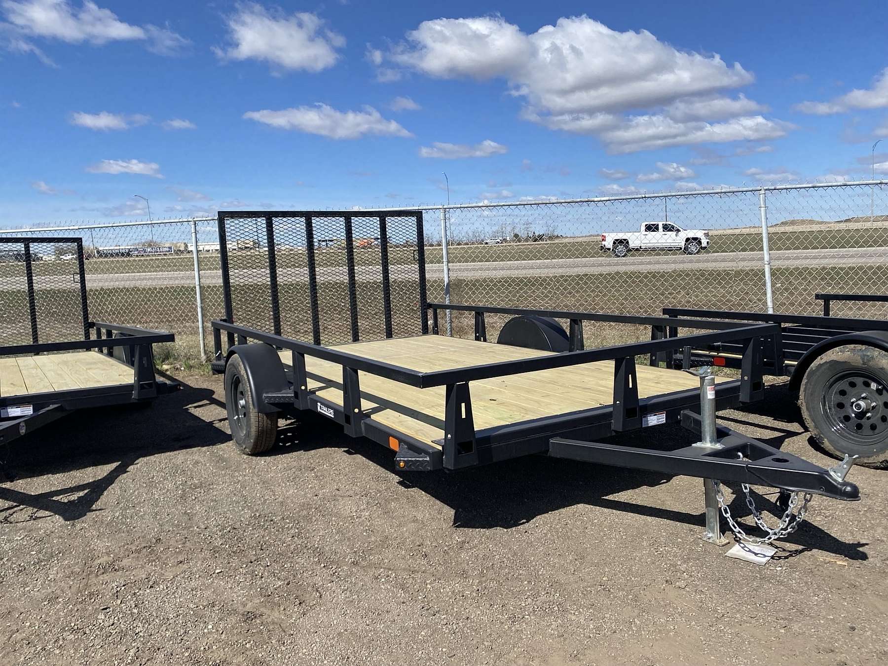 2026 HTC 7'x12' Steel Single Axle Utility Trailer