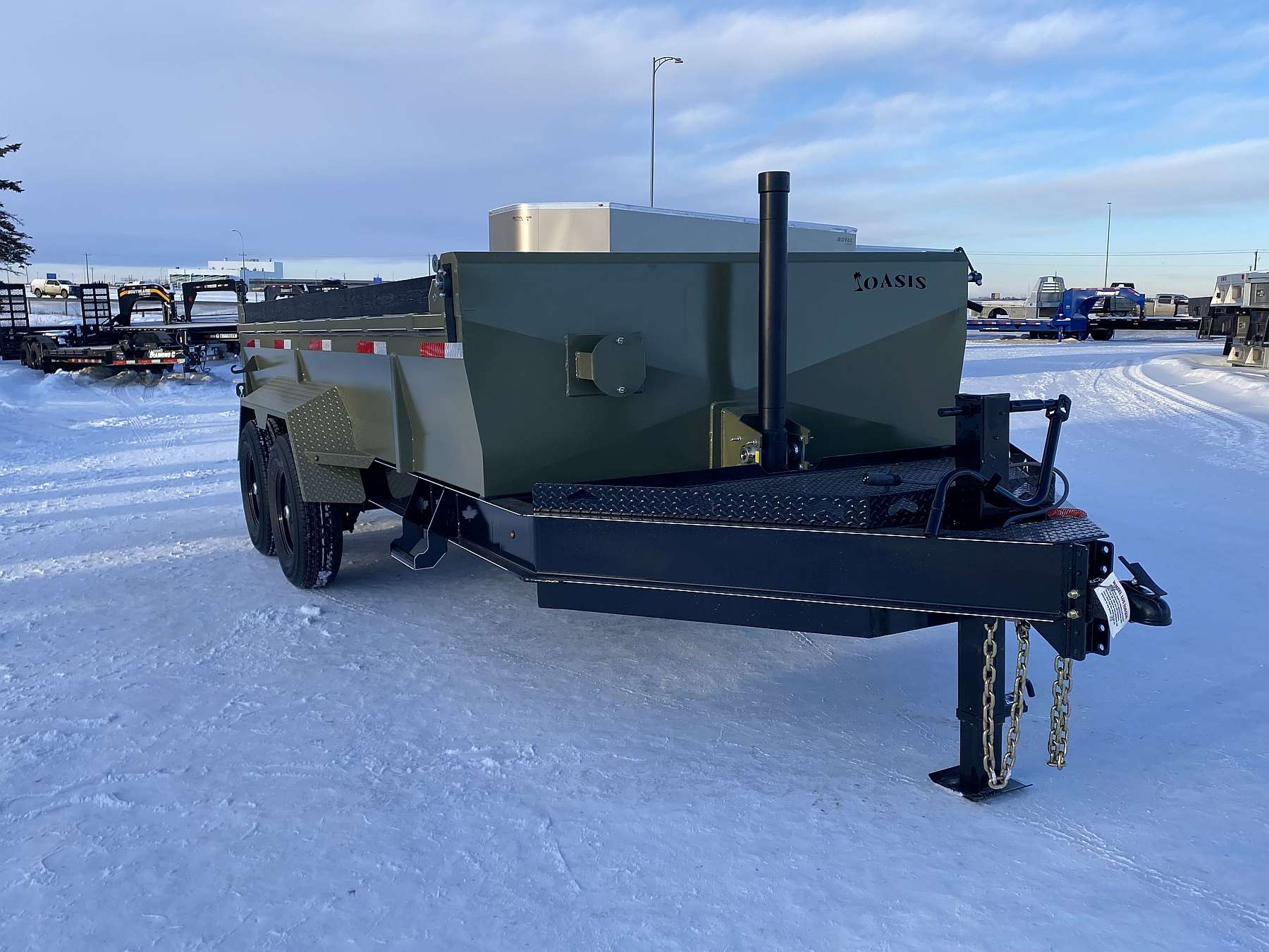 2026 Oasis 7'x14' Telescopic Lift Dump Trailer