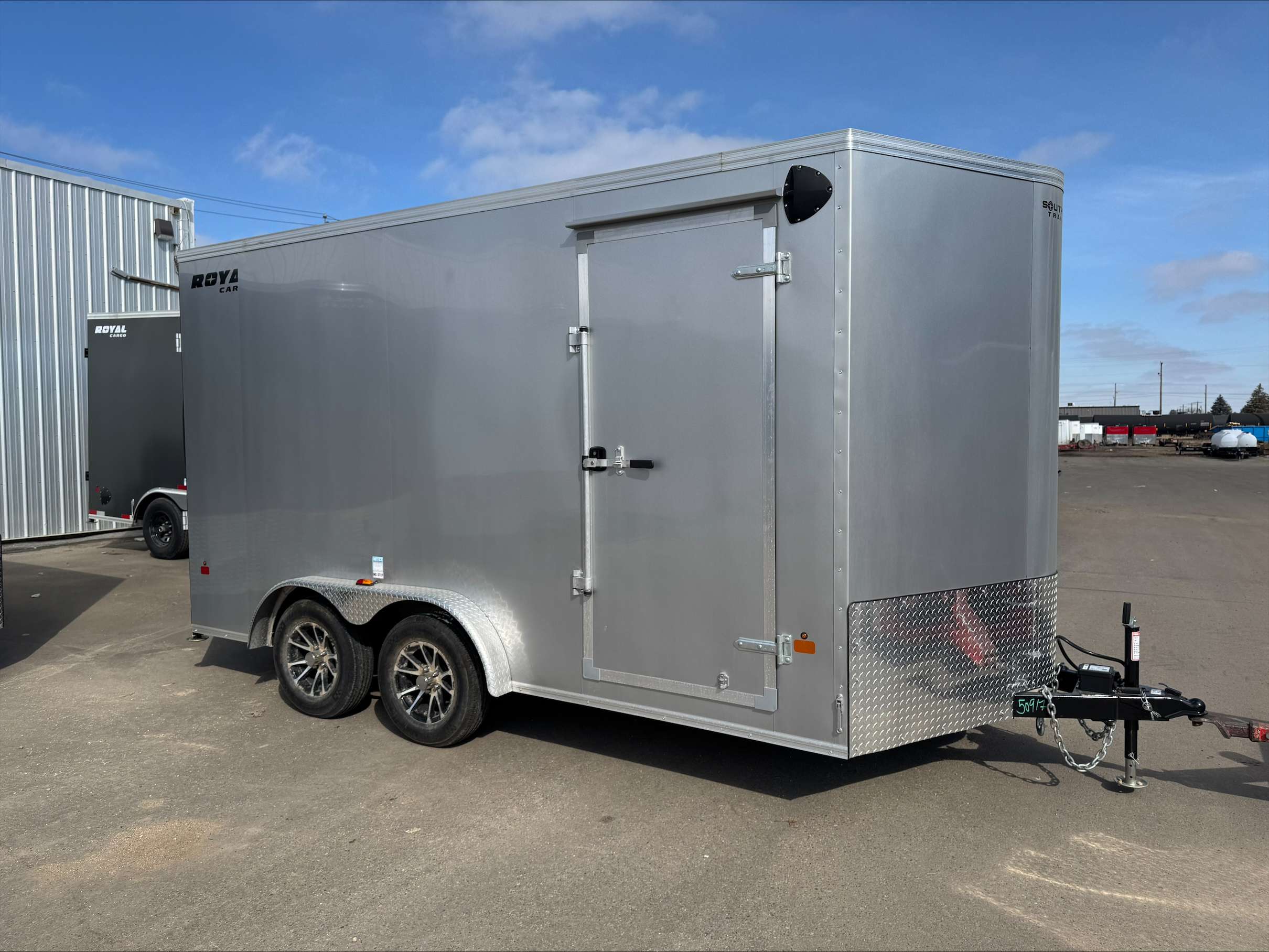 2026 Royal 7.5'x16' Enclosed Trailer w/ Aluminum Wheels