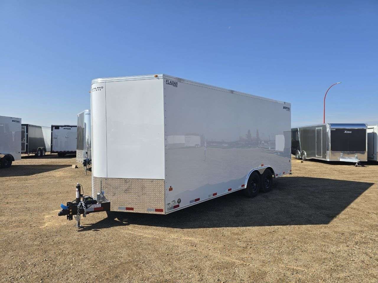 2026 Royal LARC 8'6" x 20' + V-Nose Car Hauler Trailer