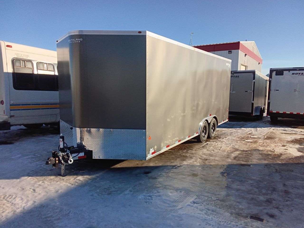 2026 Royal LARC 8'6" x 20' + V-Nose Car Hauler Trailer