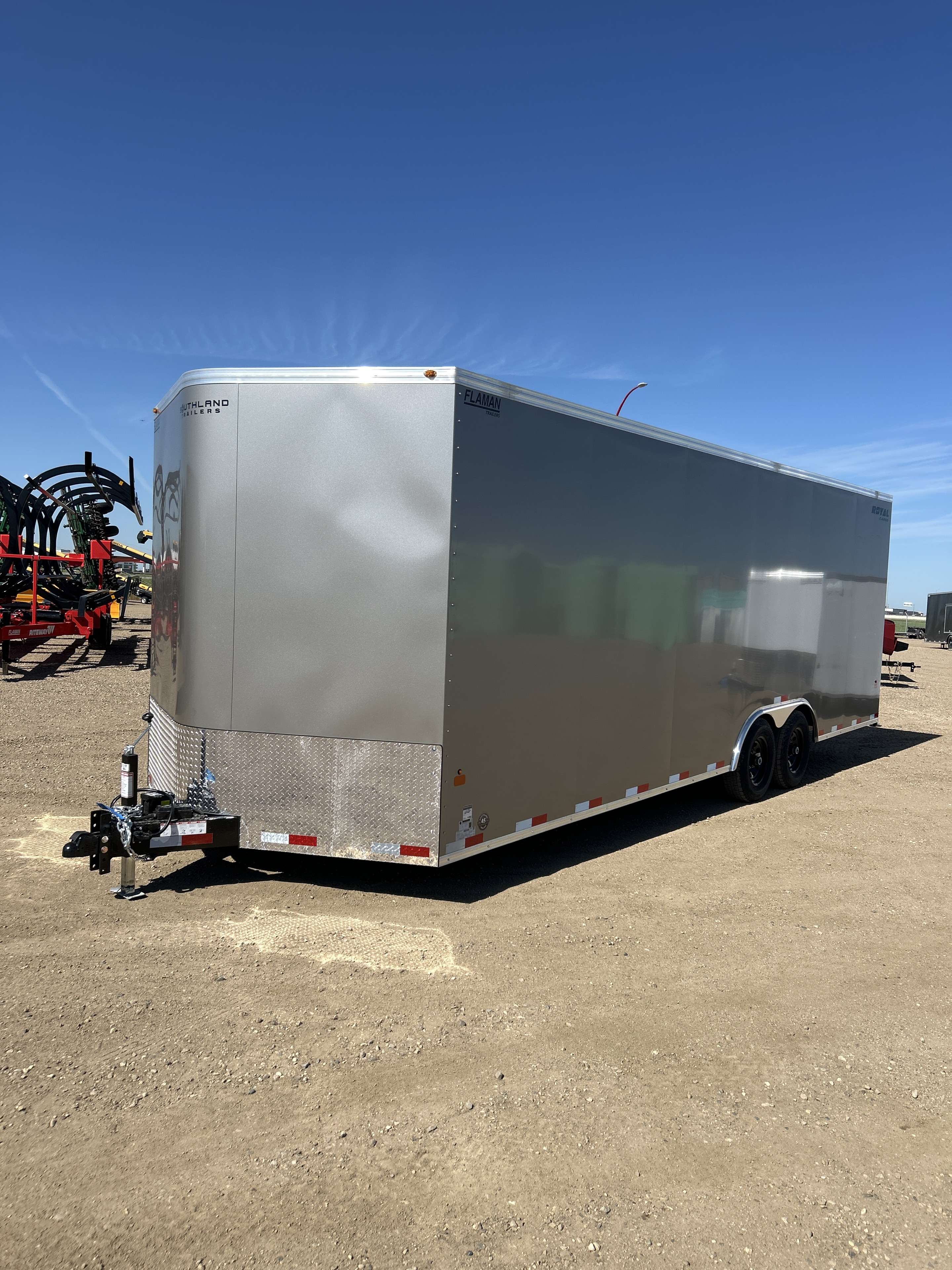 2026 Royal LARC 8'6" x 24' + V-Nose Car Hauler Trailer