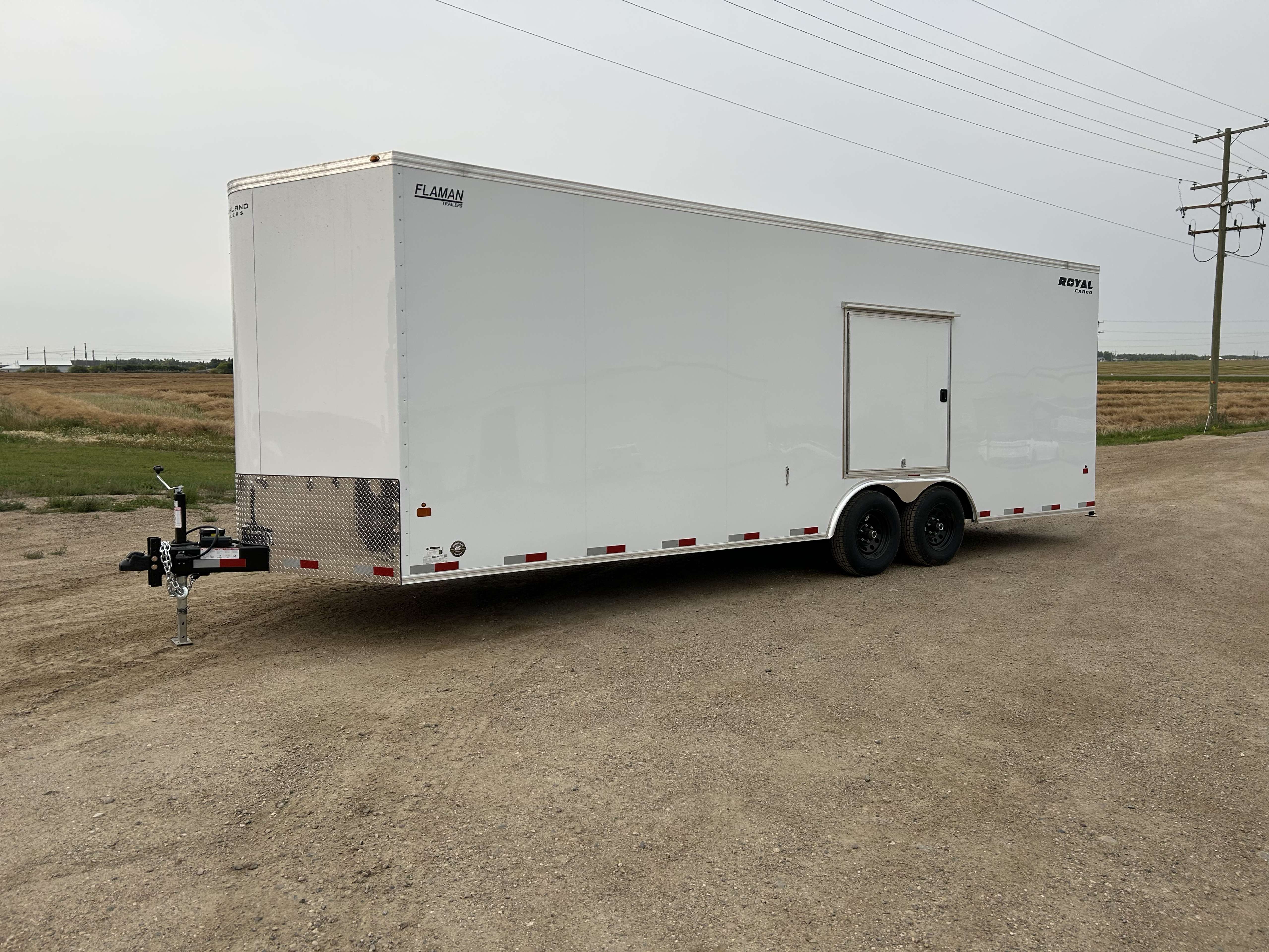 2026 Royal LARC 8'6" x 24' + V-Nose Car Hauler Trailer