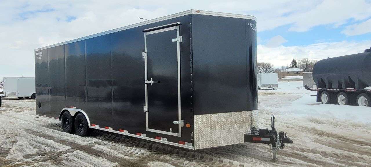 2026 Royal LARC 8'6" x 24' + V-Nose Car Hauler Trailer