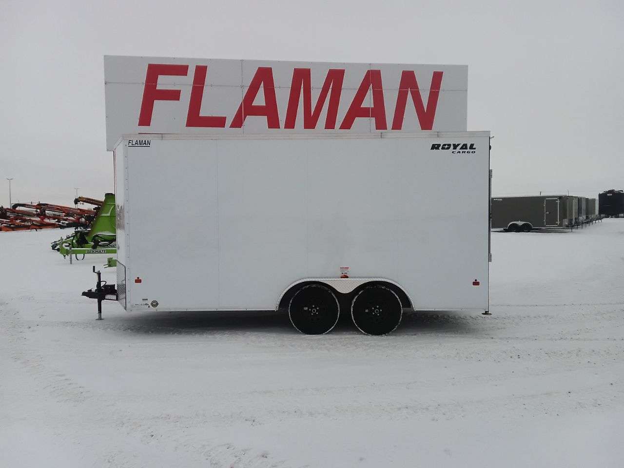 2026 Royal LCH 7'6" x 16' + V-Nose Cargo Trailer