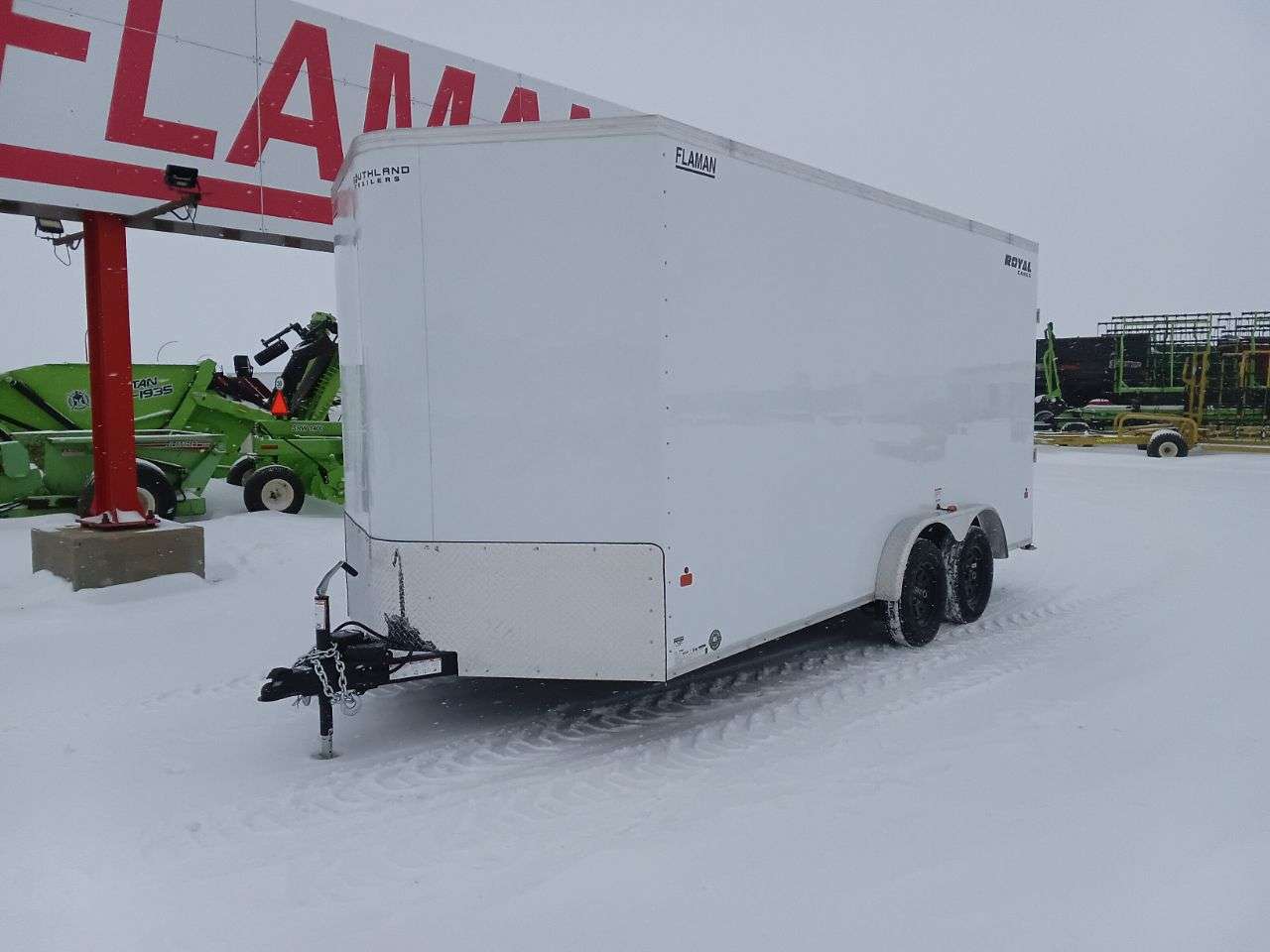 2026 Royal LCH 7'6" x 16' + V-Nose Cargo Trailer