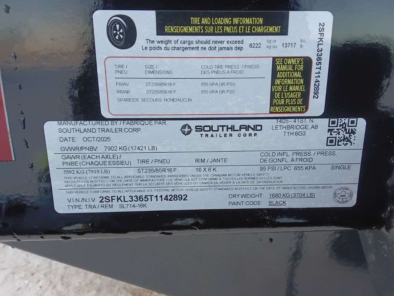 2026 Southland 16K 7' x 14' Dump Trailer