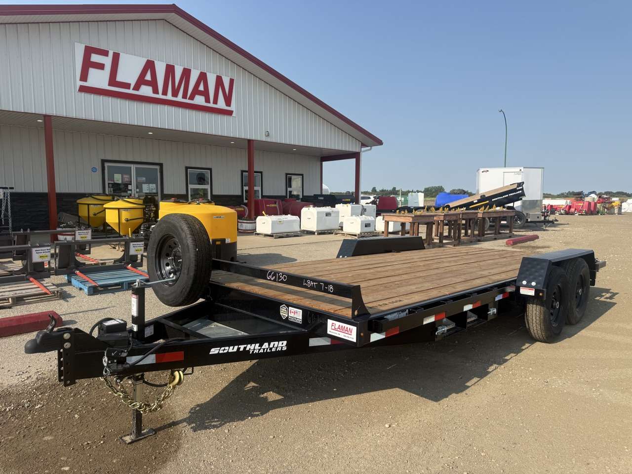 2026 Southland 18' Flat Deck Tandem 7K Trailer