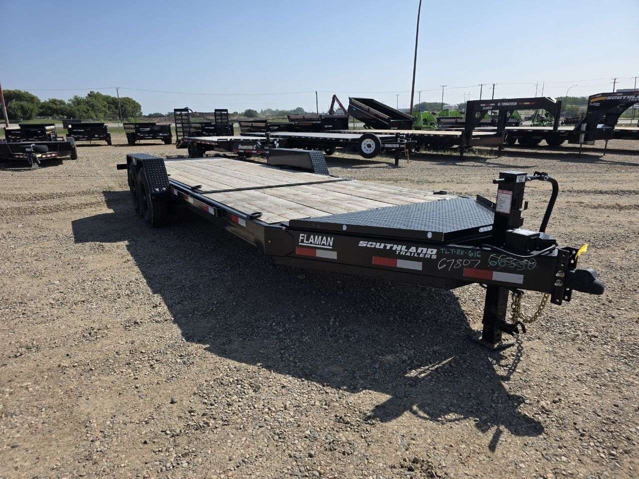 2026 Southland 22' (6' + 16') Partial Tilt Tandem 8K Trailer