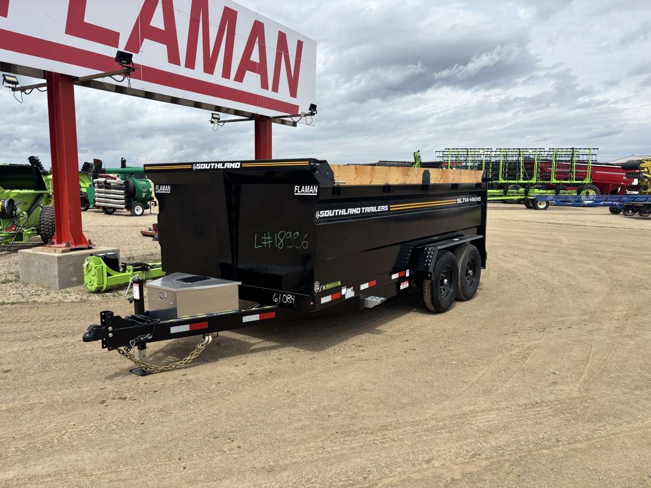 2026 Southland 7' x 14' High Side Dump Tandem 7K Trailer