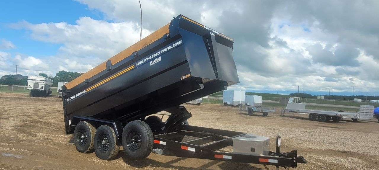 2026 Southland 7' x 14' High Side Dump Tandem 7K Trailer