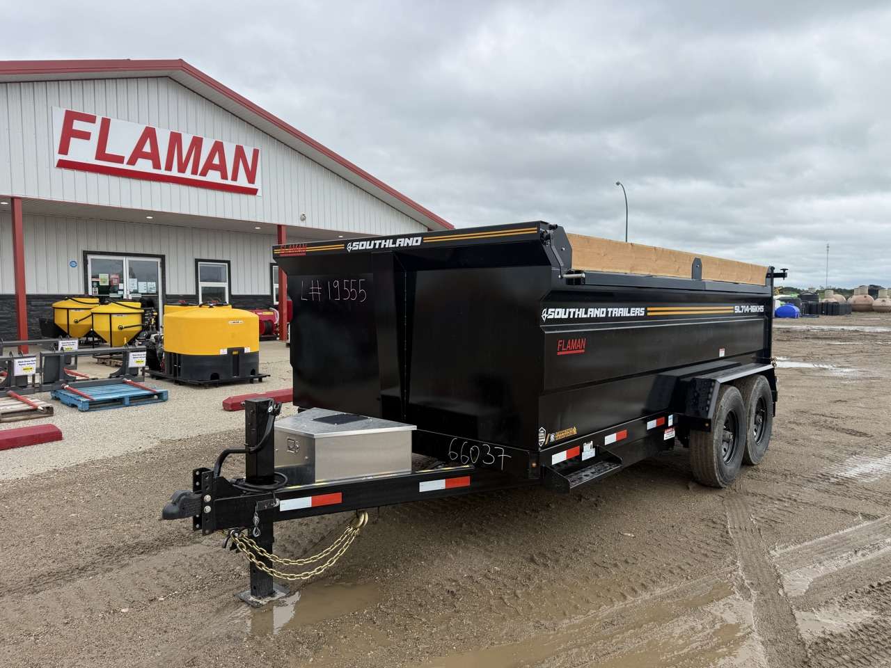 2026 Southland 7' x 14' High Side Dump Tandem 8K Trailer