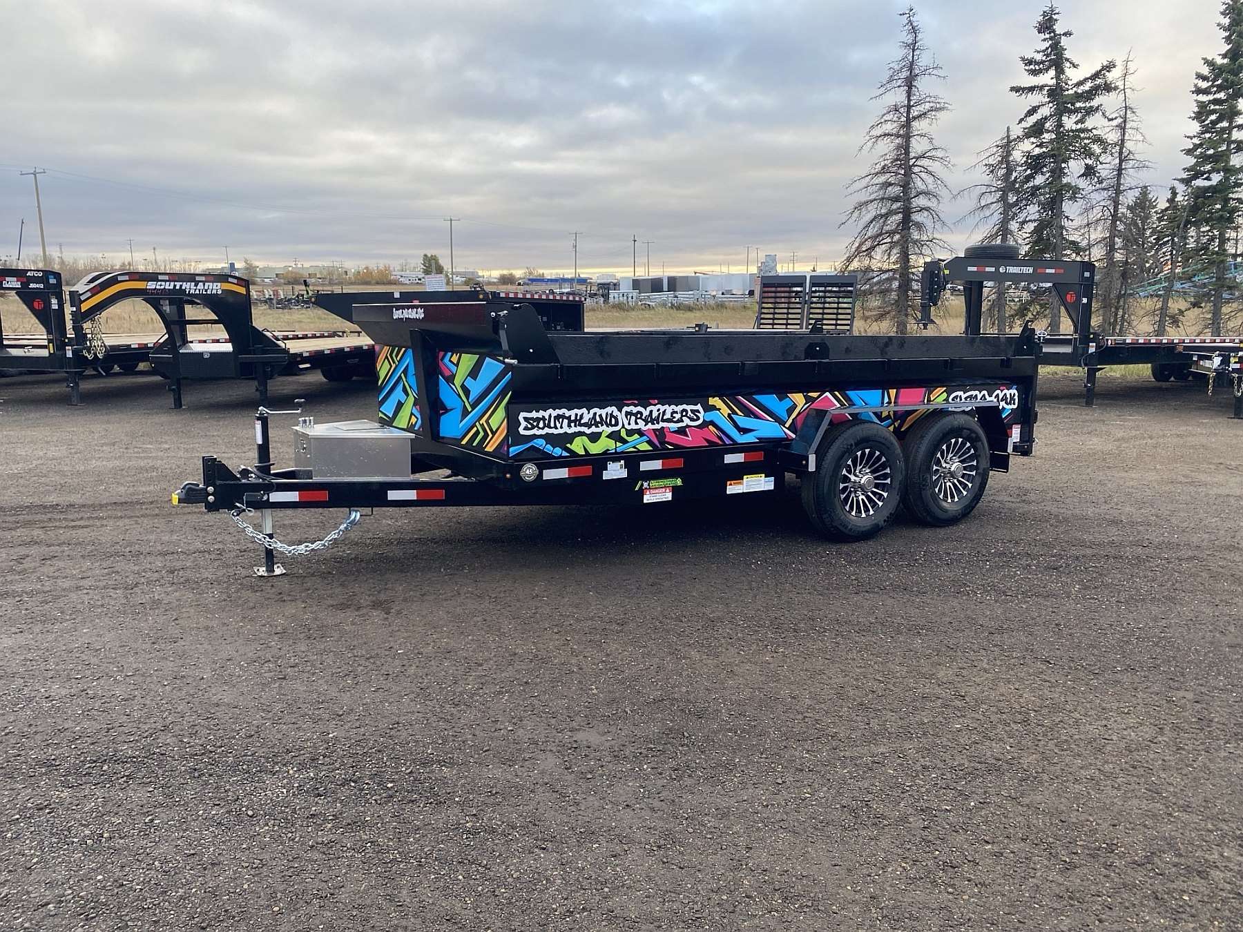 2026 Southland 7'x14' Dump Trailer w/ Graffiti Graphics Pkg