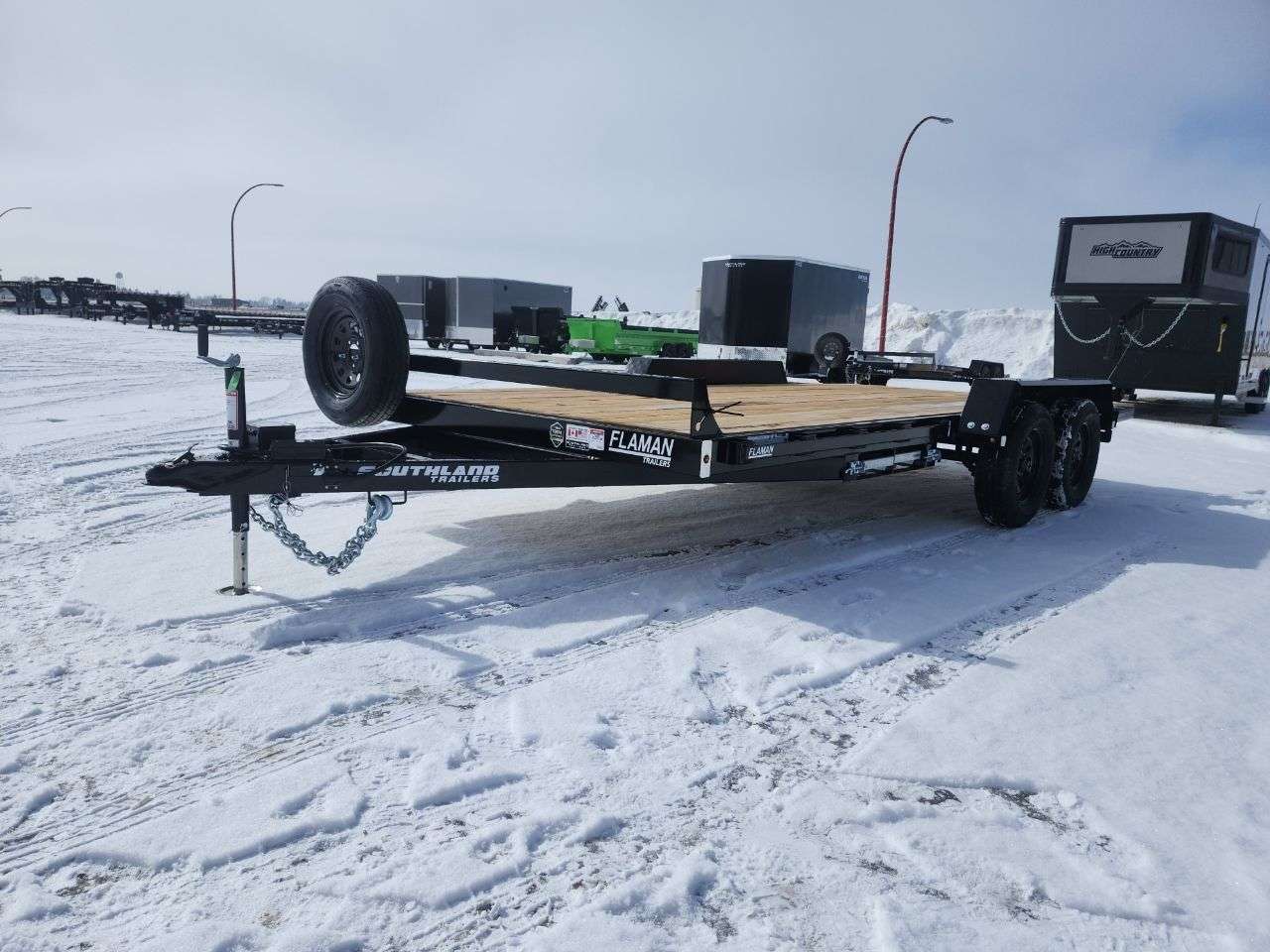 2026 Southland 8'6" x 16' Flat Deck TA 3500 Trailer