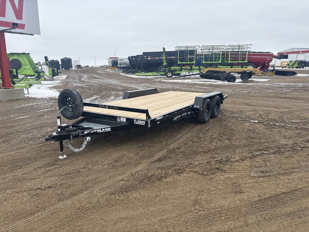 2026 Southland 8'6" x 16' Flat Deck TA 3500 Trailer