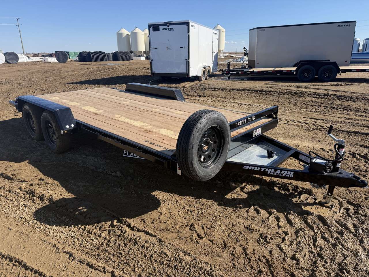 2026 Southland 8'6" x 16' Flat Deck TA 3500 Trailer