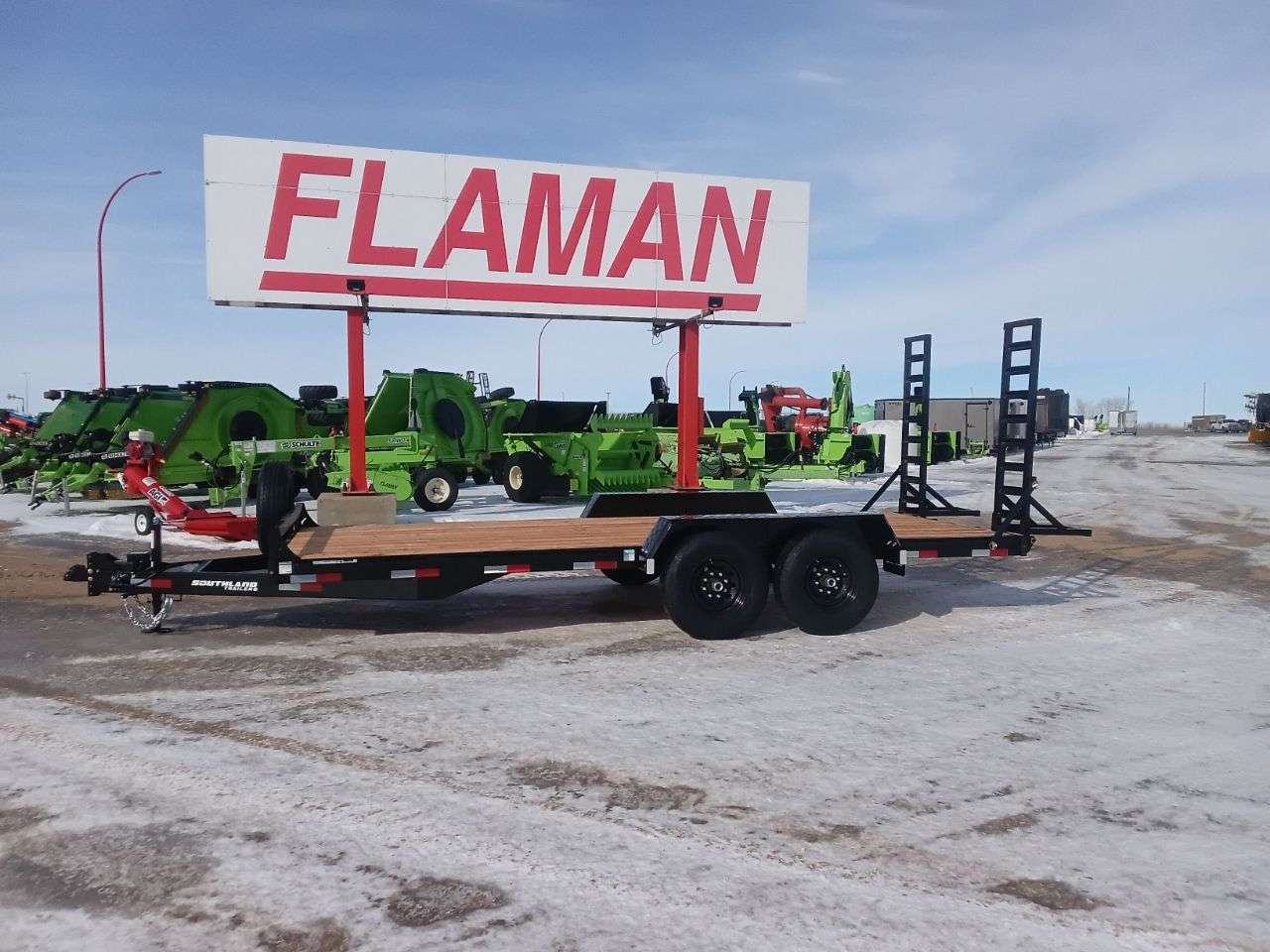 2026 Southland 8'6" x 18' Flat Deck TA 7000 Trailer