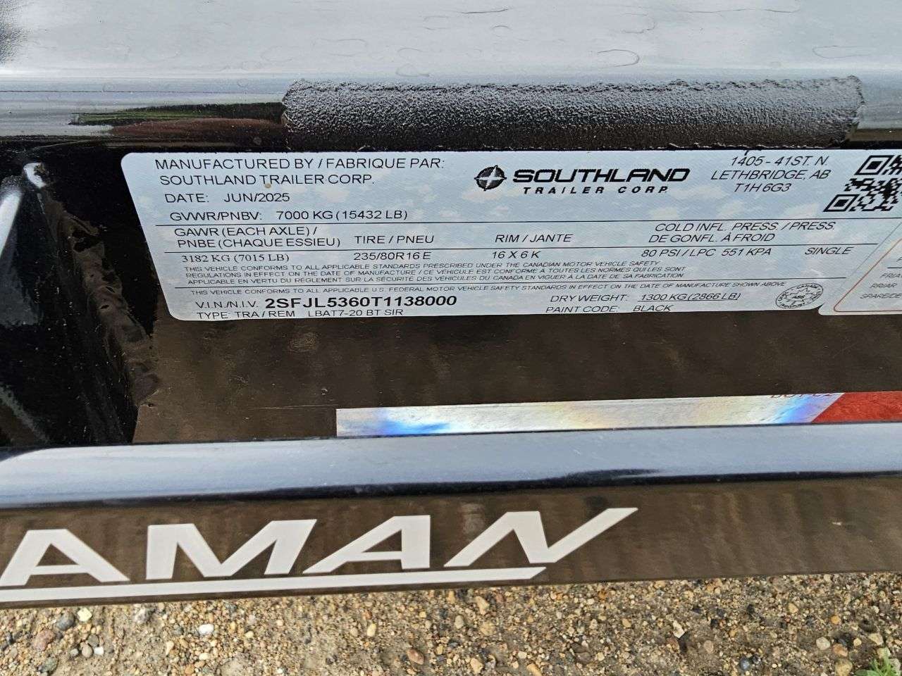 2026 Southland LBA 8'6" x 22' Beavertail Flat Deck