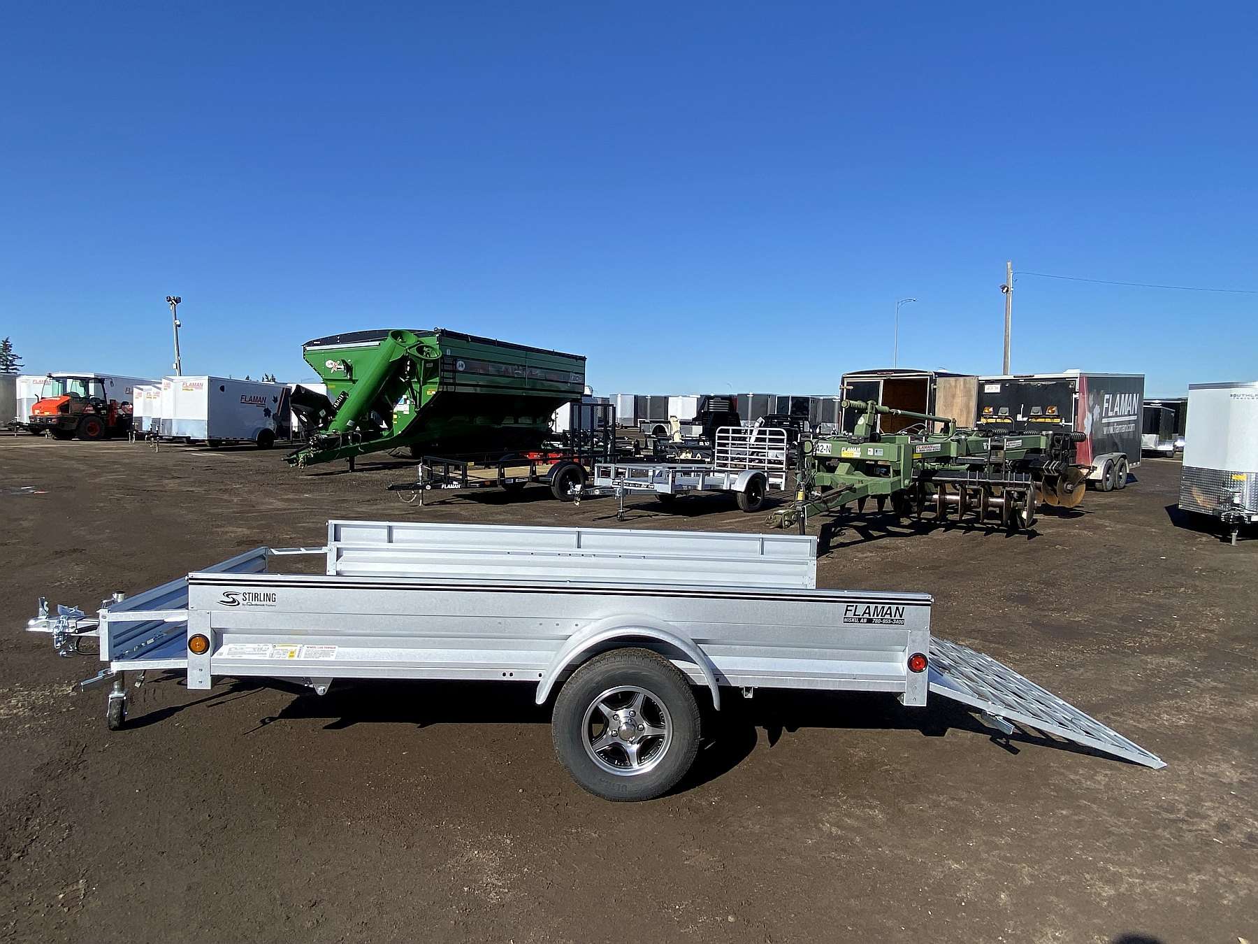 2026 Stirling 5'x10' Solid Side Utility Trailer