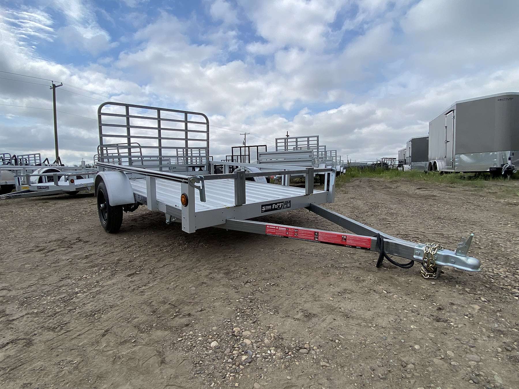 2026 Stirling 5'x8' Rail Side Utility Trailer