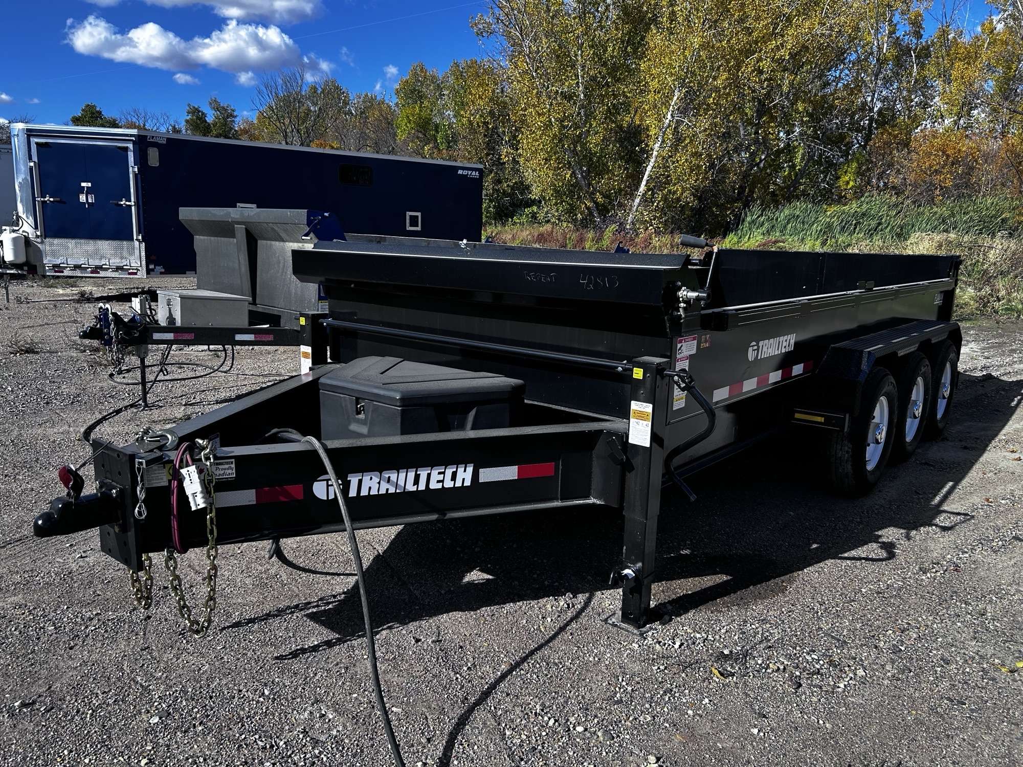 2026 Trailtech 7' x 16' Heavy Duty Dump Triple 7K Trailer