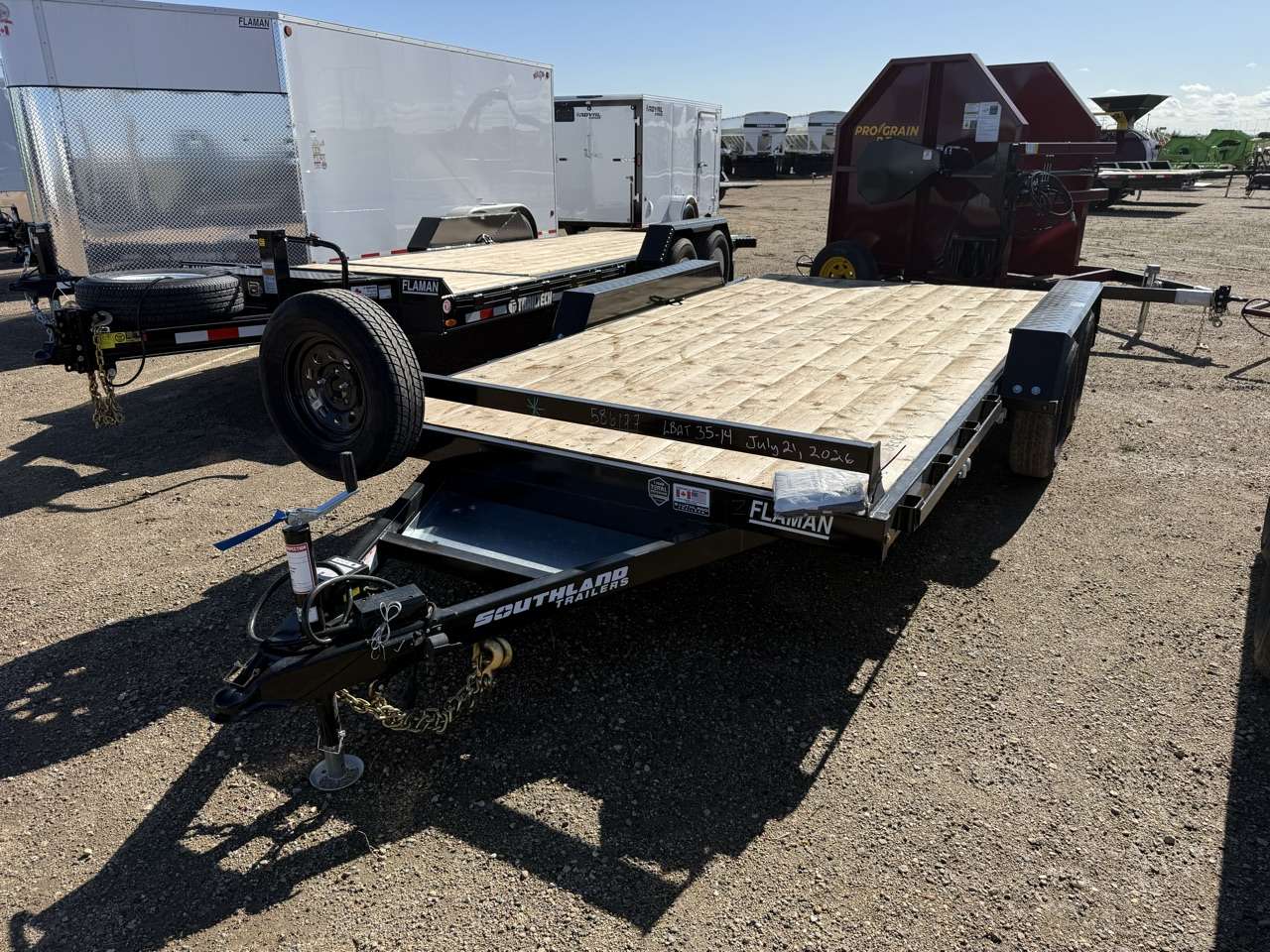 2027 Southland 14' Flat Deck Tandem 3.5K Trailer