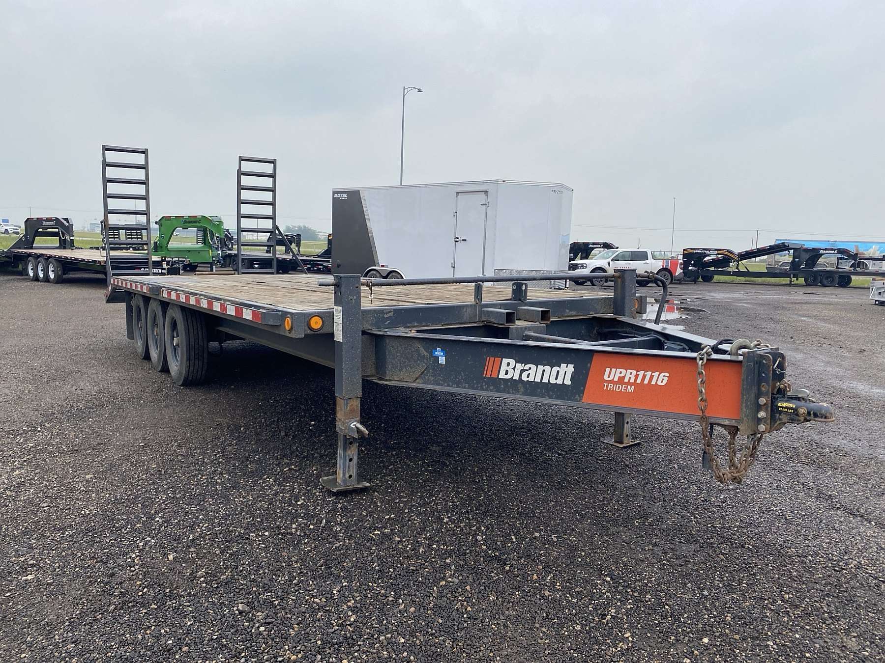 Used 2018 Brandt 24' Tri-Axle Highboy Equipment Trailer